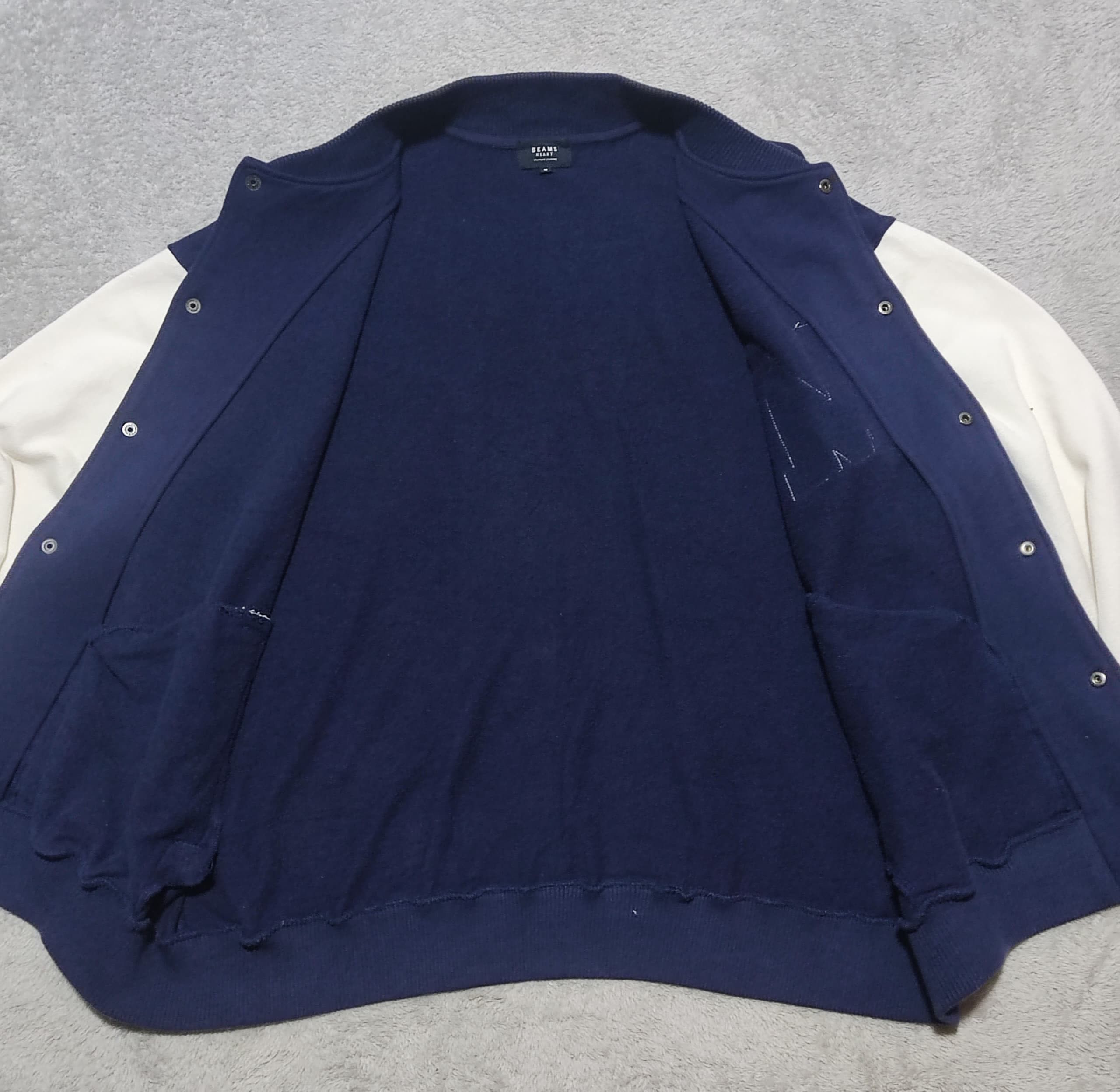 Beams Plus Vintage Y2K BEAMS HEART "Medford" Varsity Jacket - Size M Size US M / EU 48-50 / 2 - 12 Thumbnail