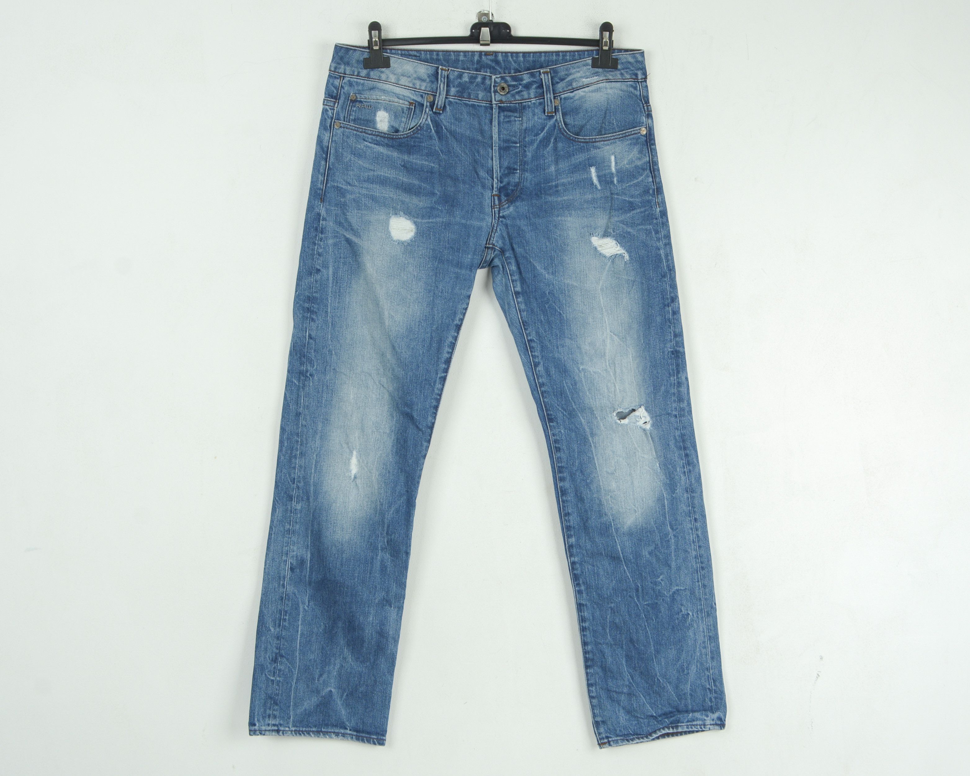 G-Star 3301 W32 L32 Regular Fit Straight Jeans Denim Pants Trousers Size US 32 / EU 48 - 1 Thumbnail