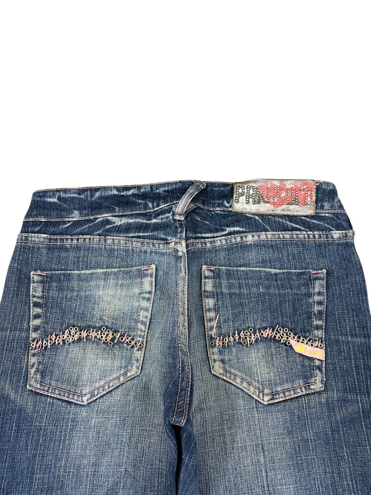 Hysteric Glamour Vintage Japanese Brand Mud Wash Distress Flare Jeans Size 28" / US 6 / IT 42 - 7 Thumbnail