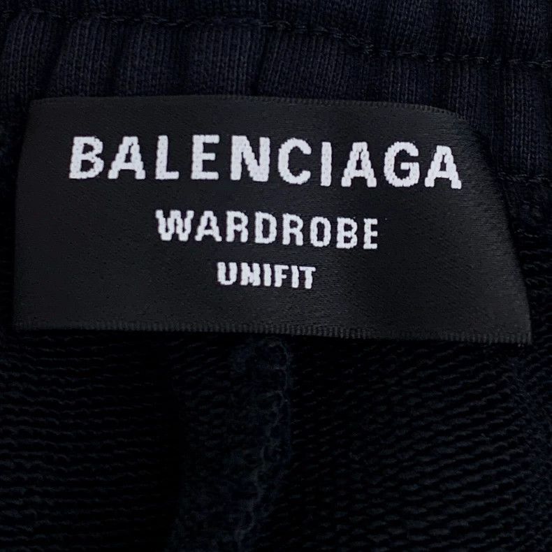 Balenciaga Balenciaga size M Black logo monogrammed embroidered cotto Size 24" / US 00 / IT 34 - 6 Thumbnail