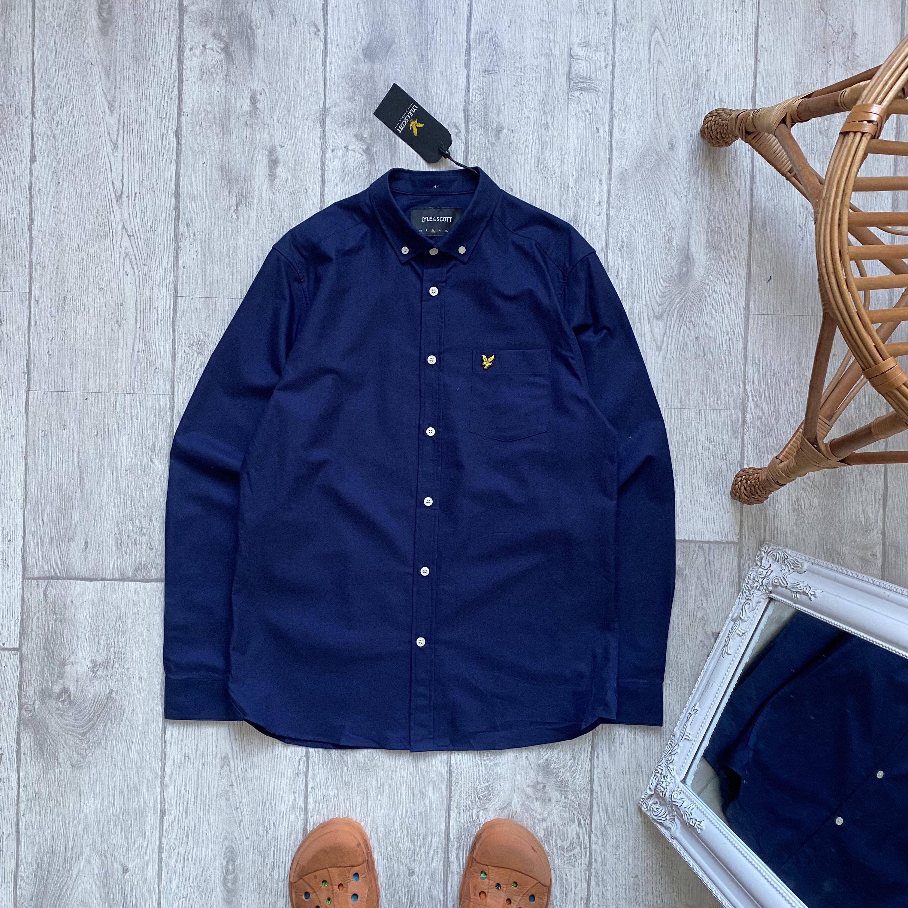 Lyle & Scott 🦅 RRP 120$ Lyle & Scott Vintage Oxford Classic Shirt Size US M / EU 48-50 / 2 - 2 Thumbnail