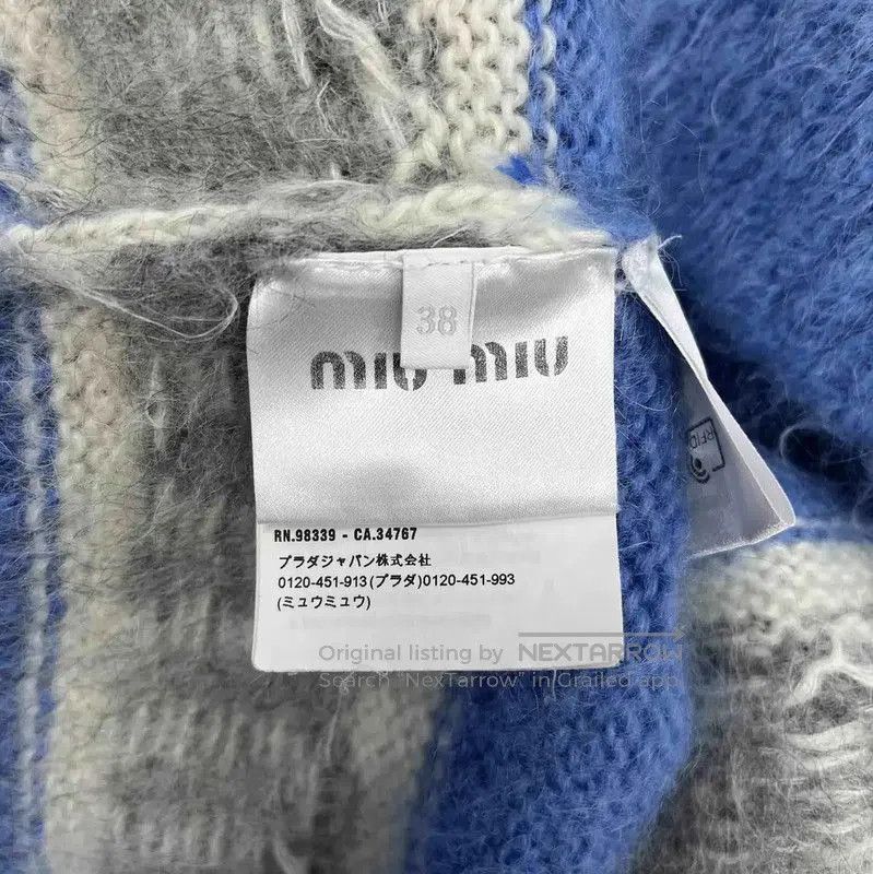 Miu Miu Miu Miu Blue Women's Cardigan Sweater . Size XS / US 0-2 / IT 36-38 - 4 Thumbnail