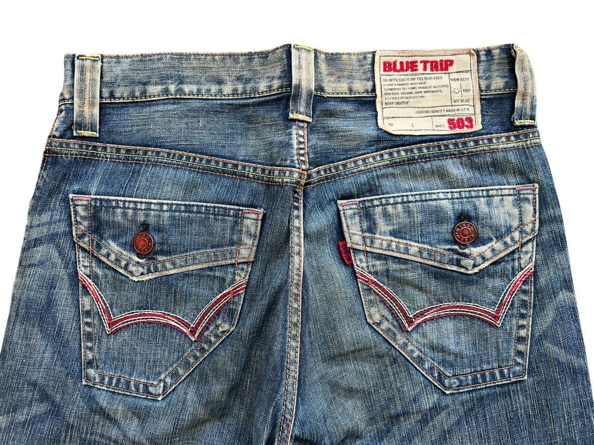 Edwin Vintage Edwin Blue Trip Bootcut Flare Denim Jeans 35x31 Size US 35 - 7 Thumbnail