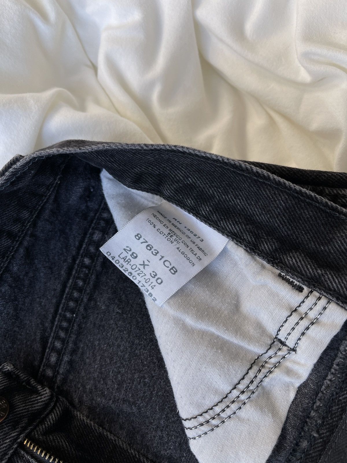 Rustler × Vintage Straight Leg Jeans in Faded Black Denim Size US 27 - 3 Thumbnail