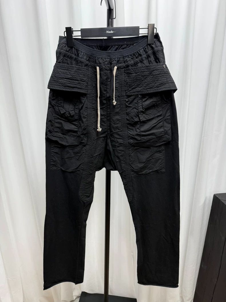 Rick Owens Rick Owens Black Nylon Cargo Pants Size S- DMC Size US 27 - 1 Thumbnail