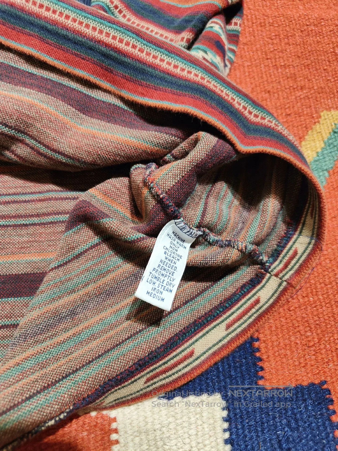 RRL Ralph Lauren Vintage RRL Southwestern Henley Sweater. Size US M / EU 48-50 / 2 - 5 Thumbnail