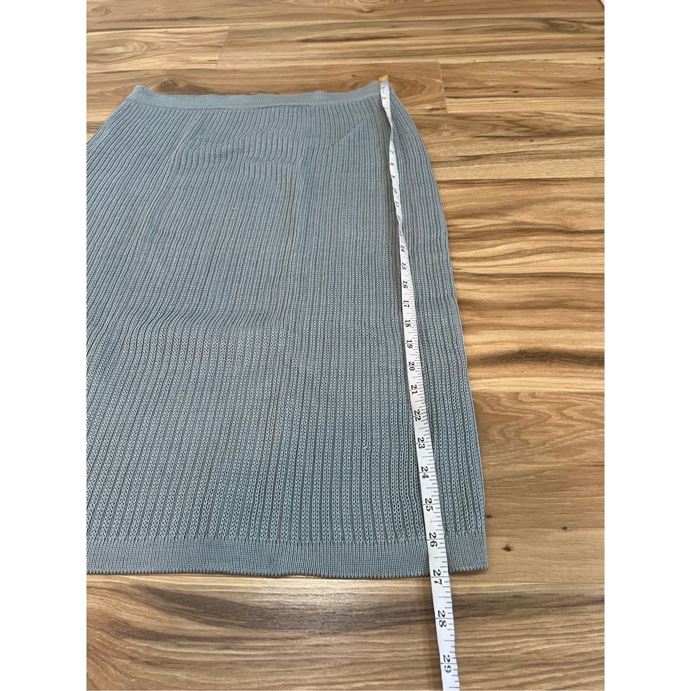 Other Peruvian Connection Knit Skirt Bodycon Stretch 100% Pima Cot Size 34" / US 12 / IT 48 - 5 Thumbnail