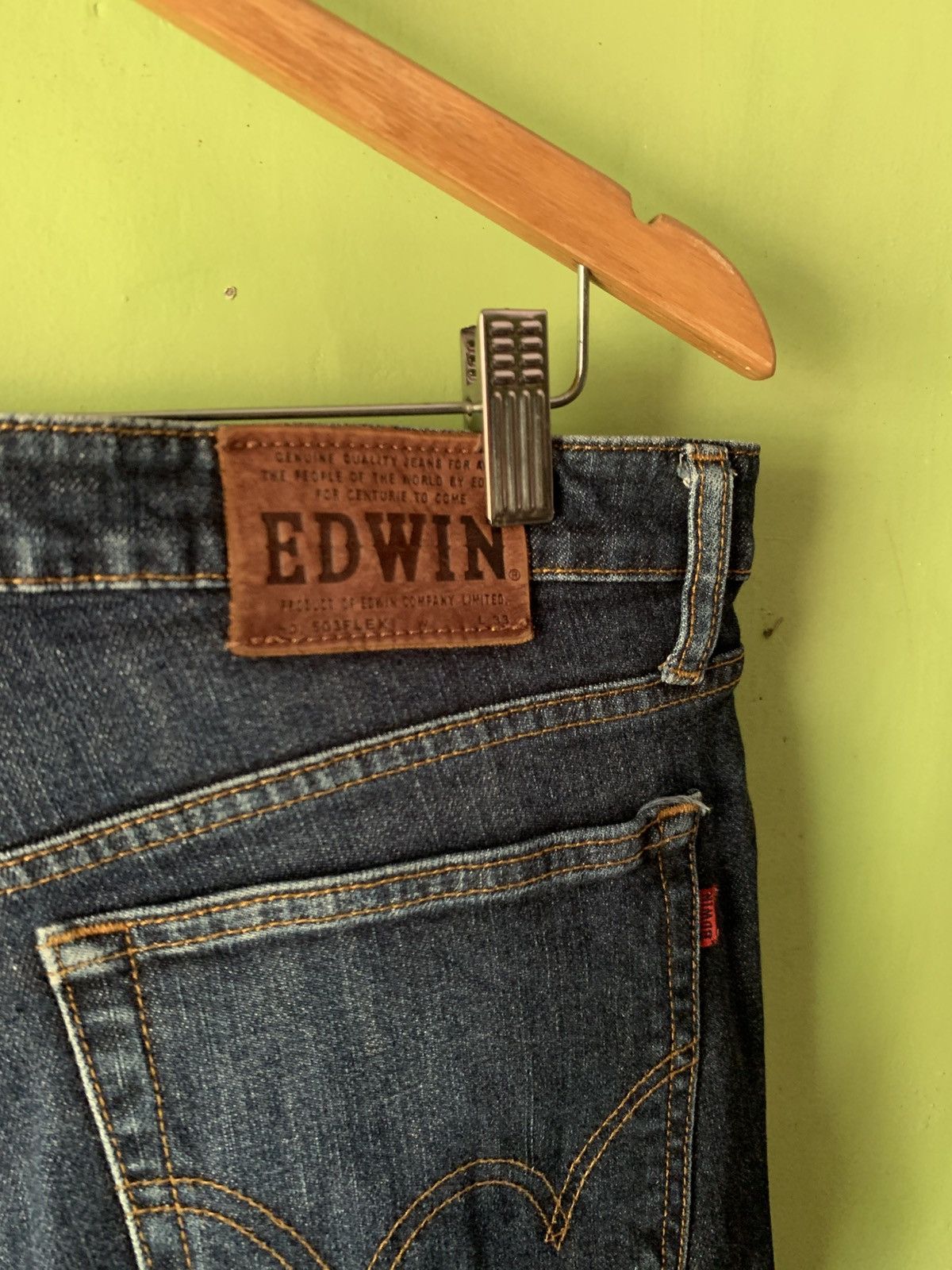 Edwin Y2K 503 Edwin straight cut 13oz denim jeans Size US 37 - 4 Thumbnail