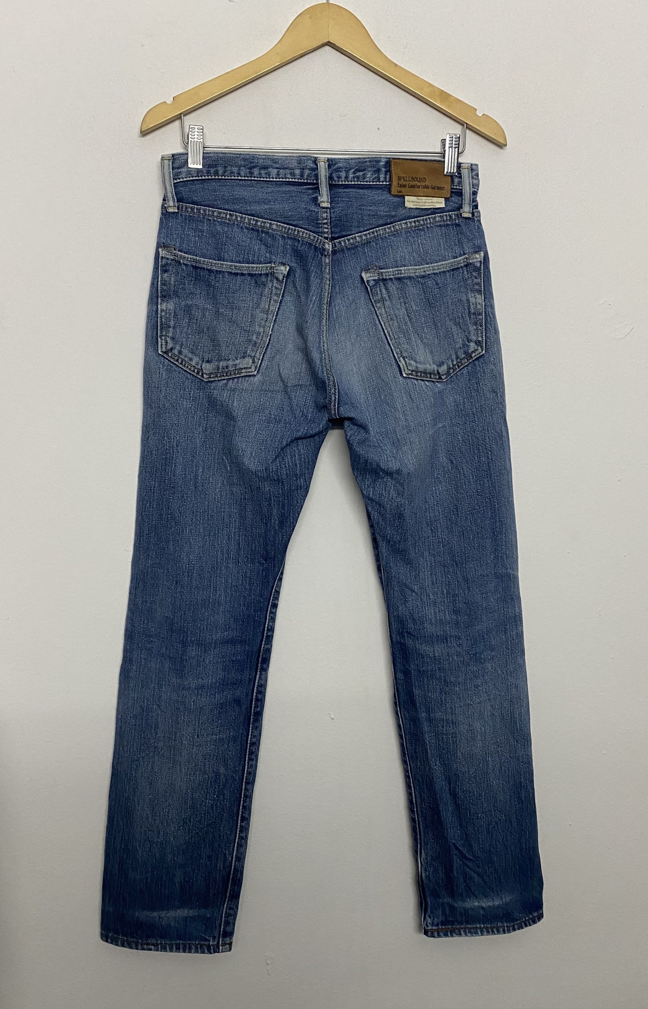 Spellbound Spellbound Japan Blue Selvedge Denim Jeans Faded Grunge Wash Size US 30 / EU 46 - 2 Thumbnail
