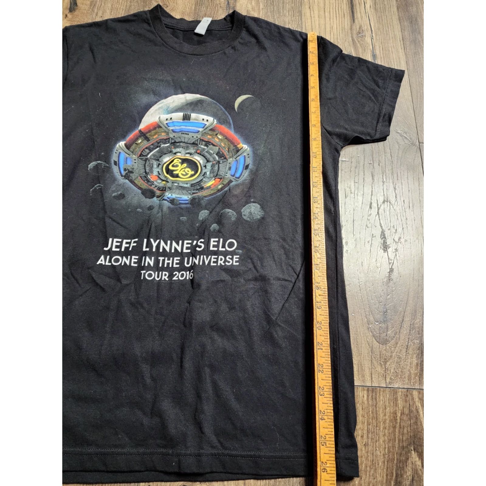 Next Level ELO Alone In The Universe Tour 2016 Black T-Shirt Unisex Adults Size S Short Sleeve Crew Neck Size US S / EU 44-46 / 1 - 4 Thumbnail
