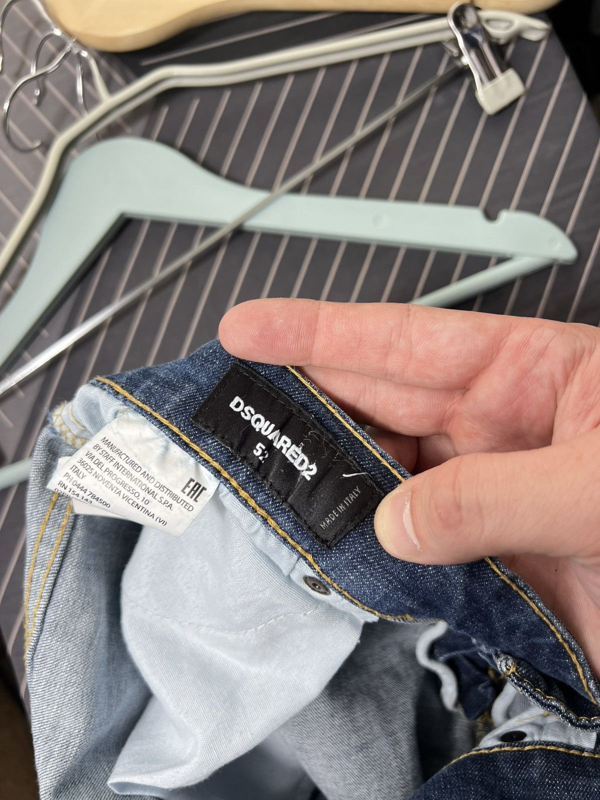Dsquared2 Dsquared2 Slim Jeans Blue Distressed Paint Splatter Denim Size US 36 / EU 52 - 12 Thumbnail