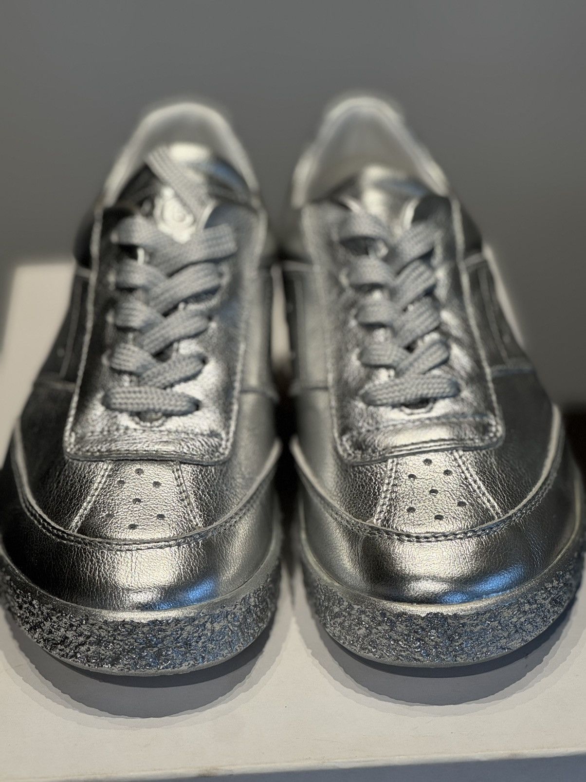 Maison Margiela MM6 silver sneakers 36 Size US 6 / IT 36 - 2 Thumbnail