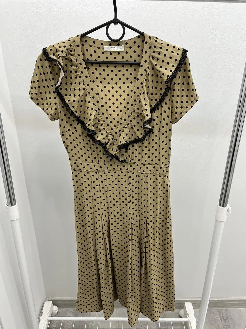 Prada Prada Polka Dot Viscose Dress Size M / US 6-8 / IT 42-44 - 1 Thumbnail