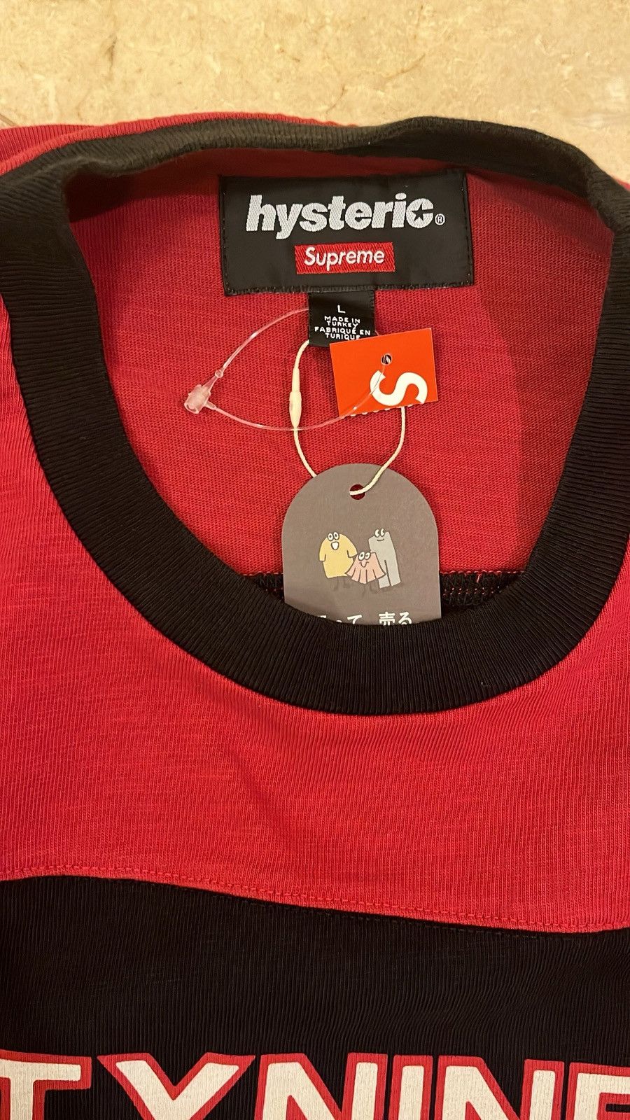 Supreme x Hysteric Glamour 69 Football Top Black/Red (FW24)