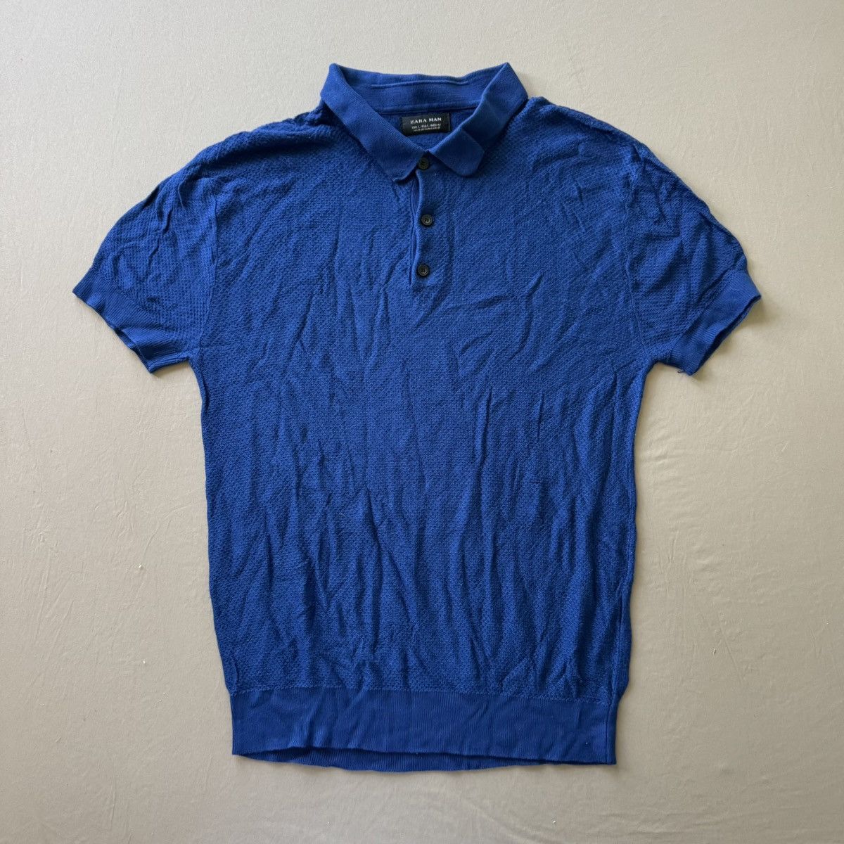 Zara Zara Textured KNIT POLO SHIRT Size US L / EU 52-54 / 3 - 1 Thumbnail