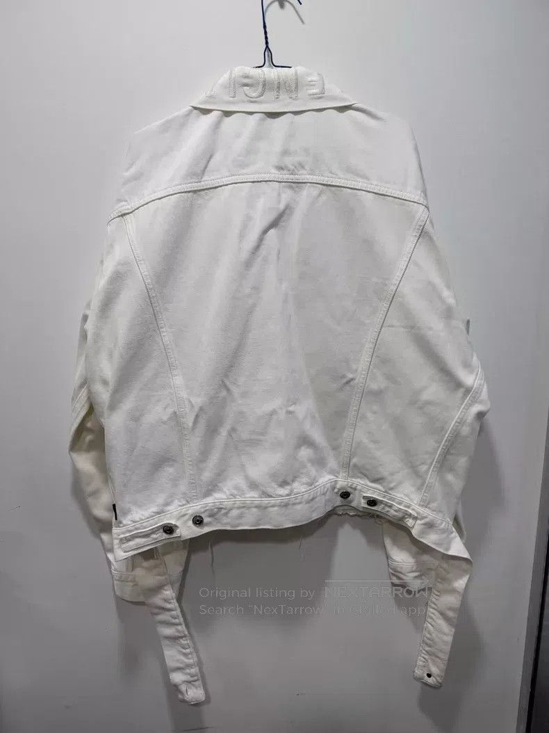 Balenciaga Balenciaga size 40 Collar Letter Ribbon Denim Jacket, Size Size S / US 4 / IT 40 - 2 Thumbnail