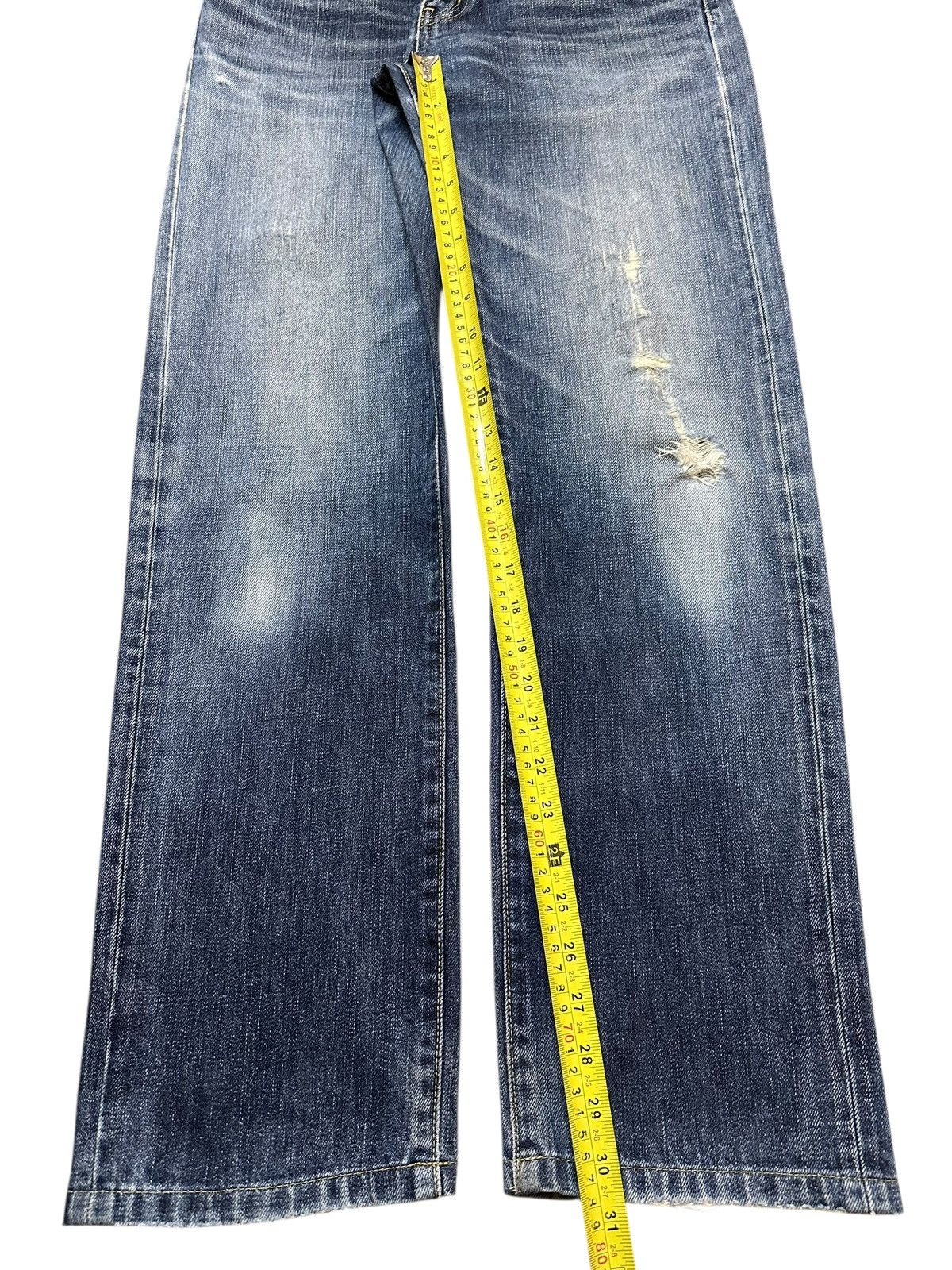 Uniqlo Vintage Japanese Uniqlo Faded Wash Distress Style Jeans Size US 30 / EU 46 - 13 Thumbnail