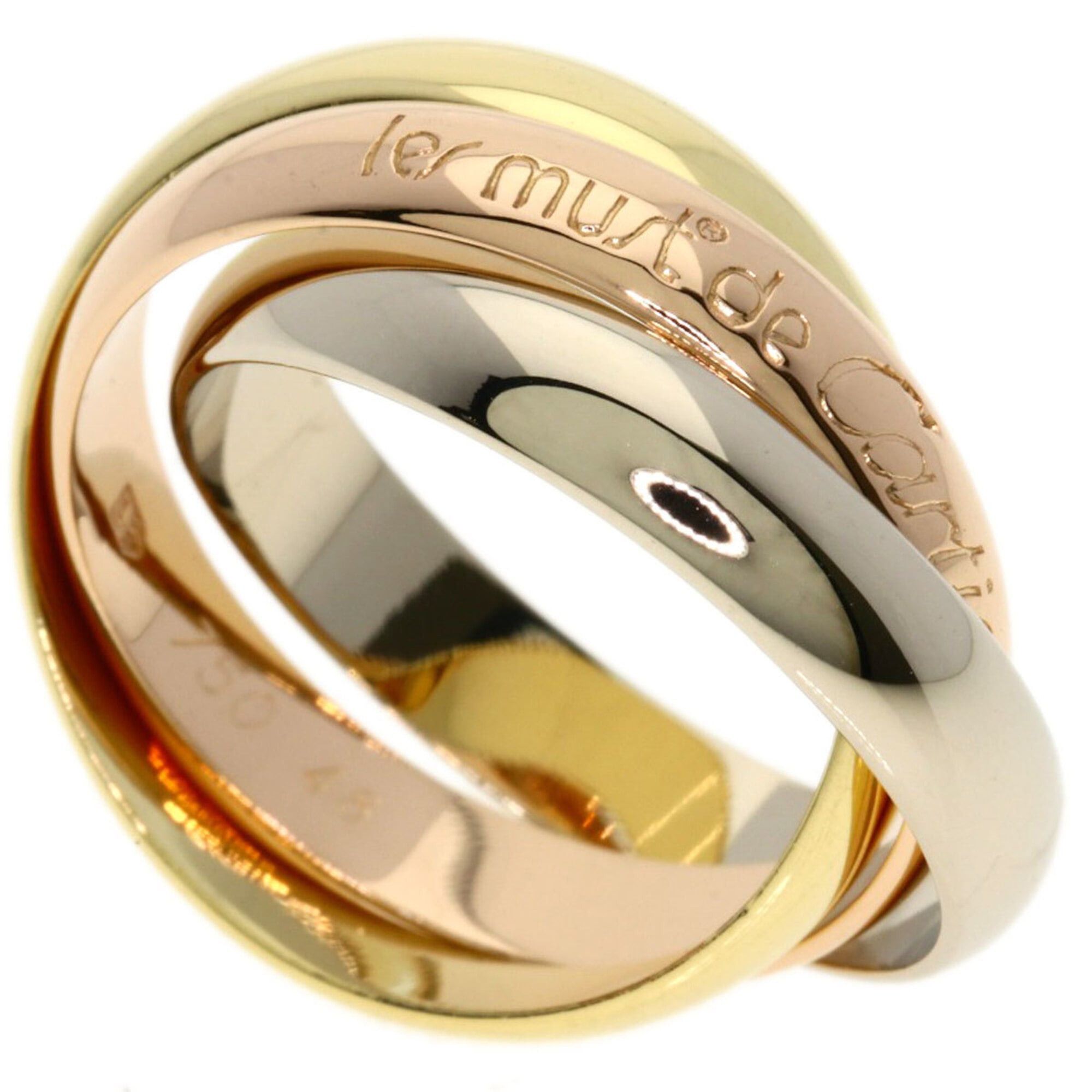 Cartier Cartier Trinity #48 Ring - 18K Yellow Gold/18K Pink White Gold Women's CARTIER Size ONE SIZE - 1 Thumbnail