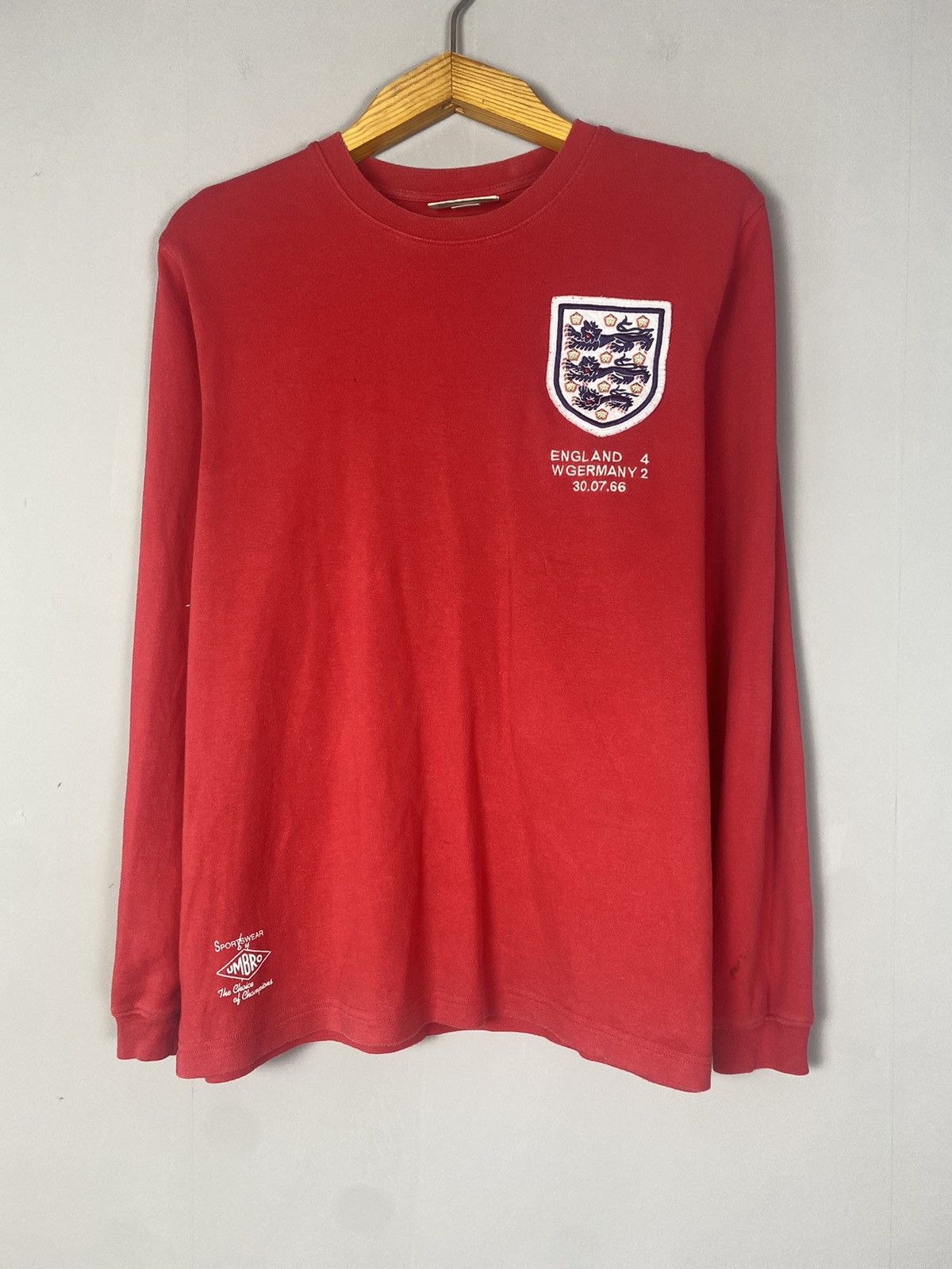 Umbro Vintage umbro England long sleeve football jersey Size US L / EU 52-54 / 3 - 3 Thumbnail