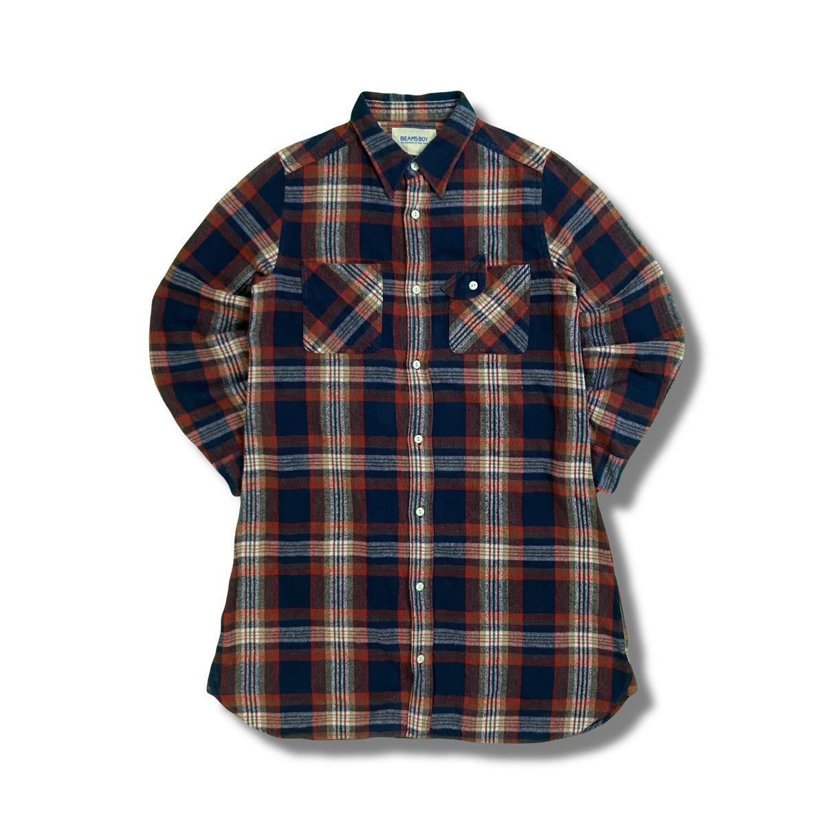 Beams Plus 2000s Beams Boy Flannel Tunic Size US S / EU 44-46 / 1 - 1 Thumbnail