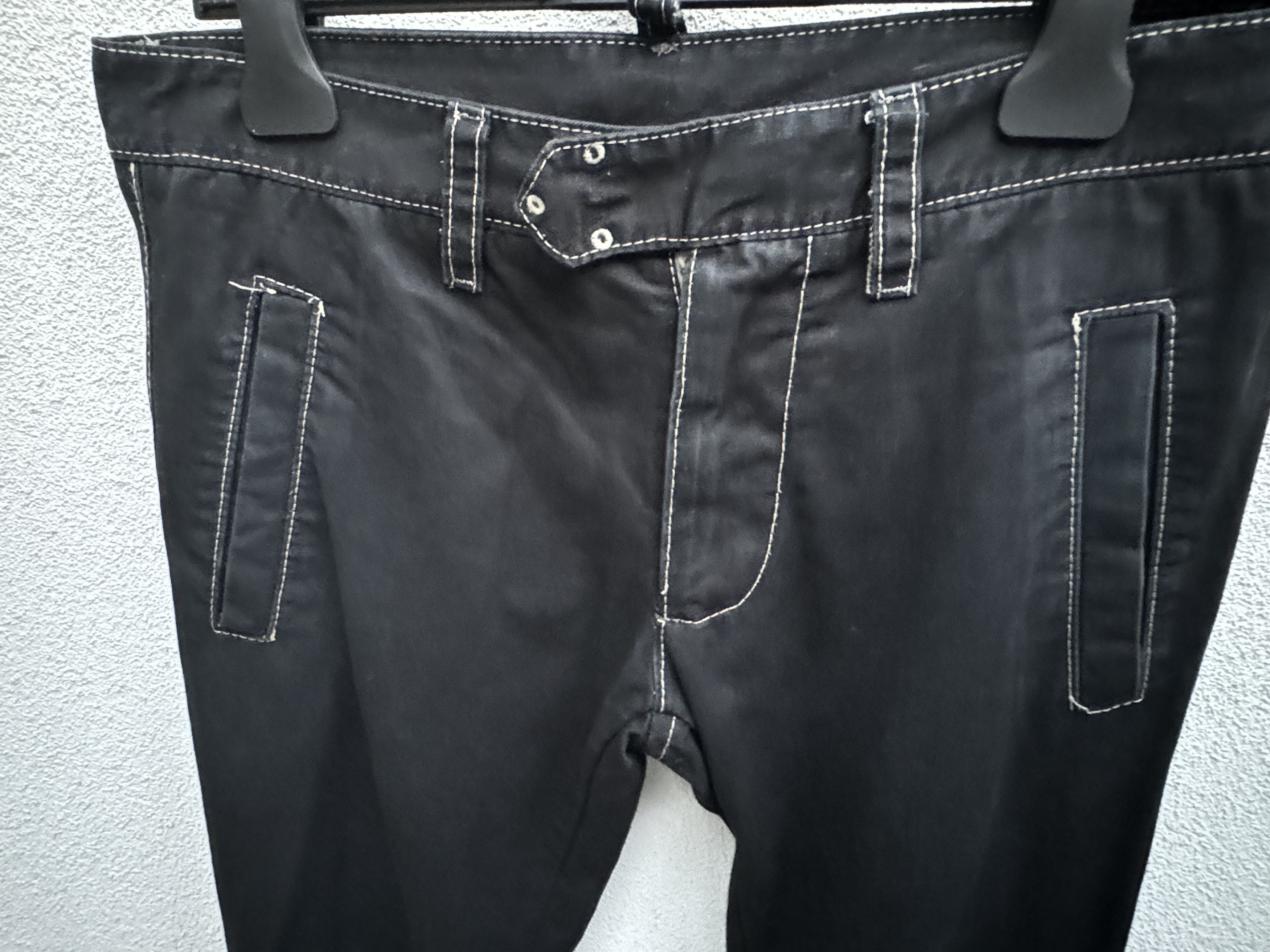 Dsquared2 DSQUARED2 Vintage Catwalk Black Trousers with White Stitches Size US 28 / EU 44 - 3 Thumbnail