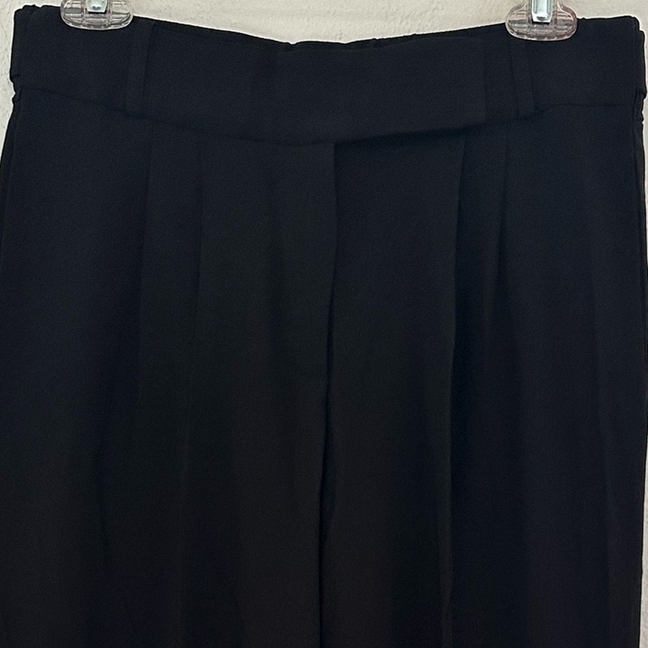 Nina Ricci FW11 Silk Wide leg Trousers Black FR 36 US 4 High rise Pleat Size 26" / US 2 / IT 38 - 9 Thumbnail