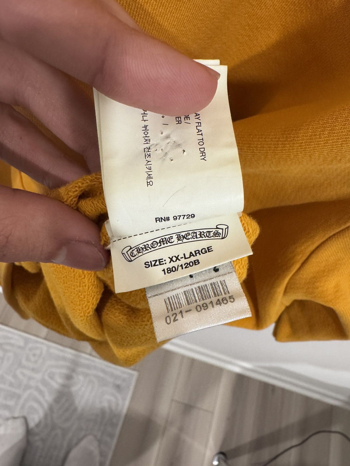 Chrome Hearts Chrome hearts Gold vertical logo hoodie Size US XXL / EU 58 / 5 - 9 Thumbnail