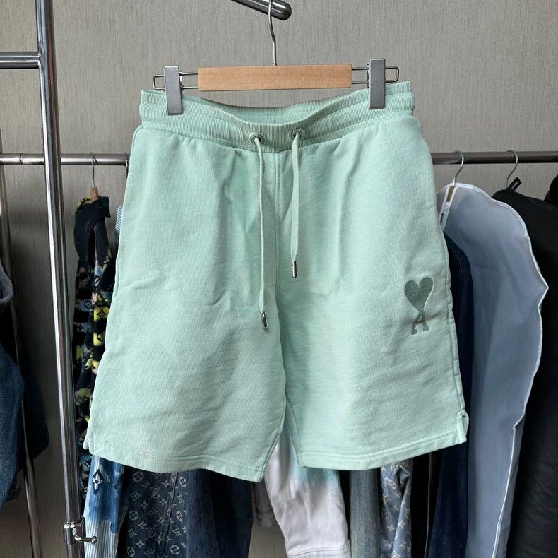AMI AMIPARIS SS22 Mint Green Casual Shorts- dmc Size US 30 / EU 46 - 1 Thumbnail