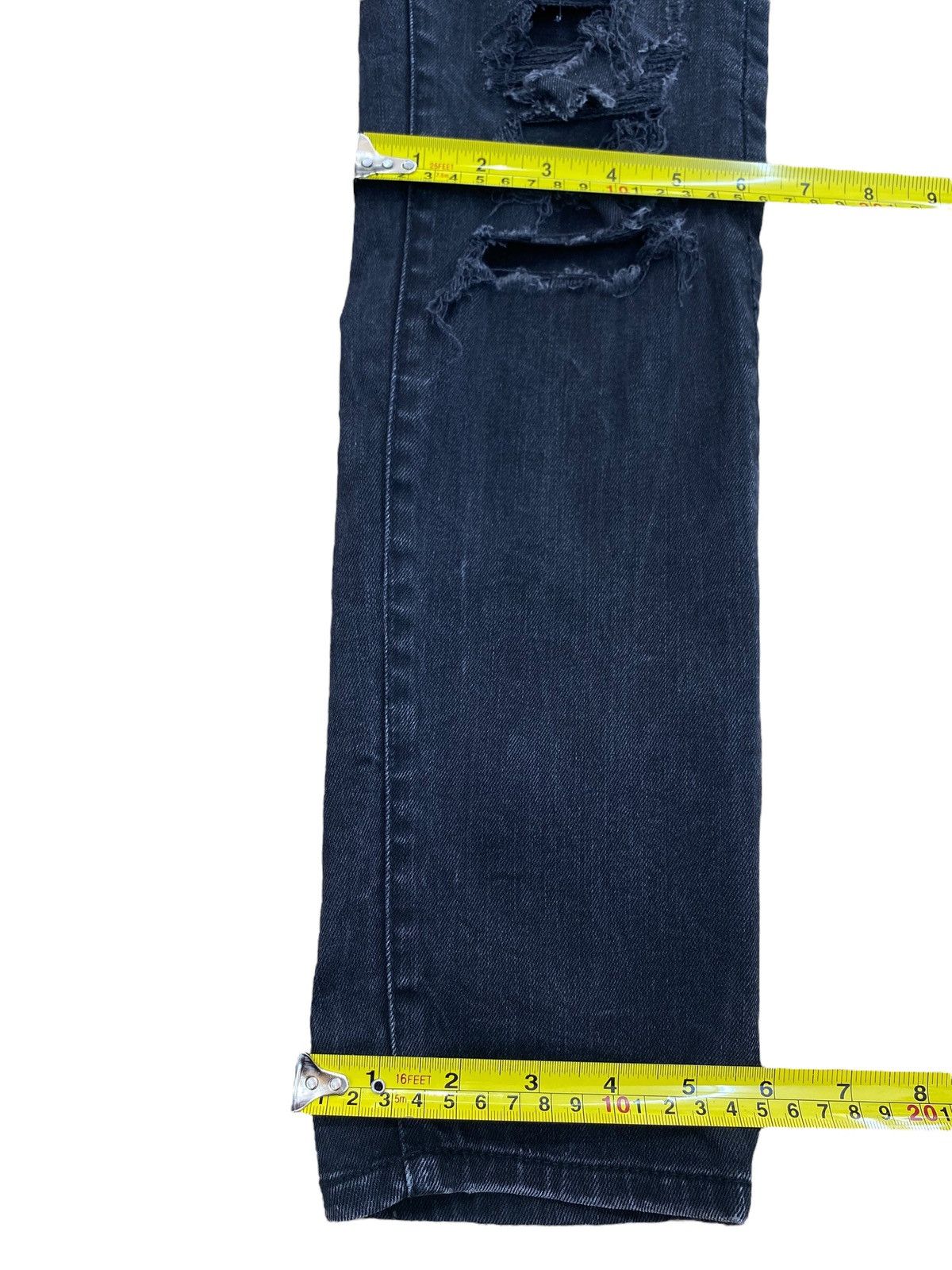H&M H&M Brand Faded Wash Distressed Style Loose Jeans Size US 30 / EU 46 - 10 Thumbnail
