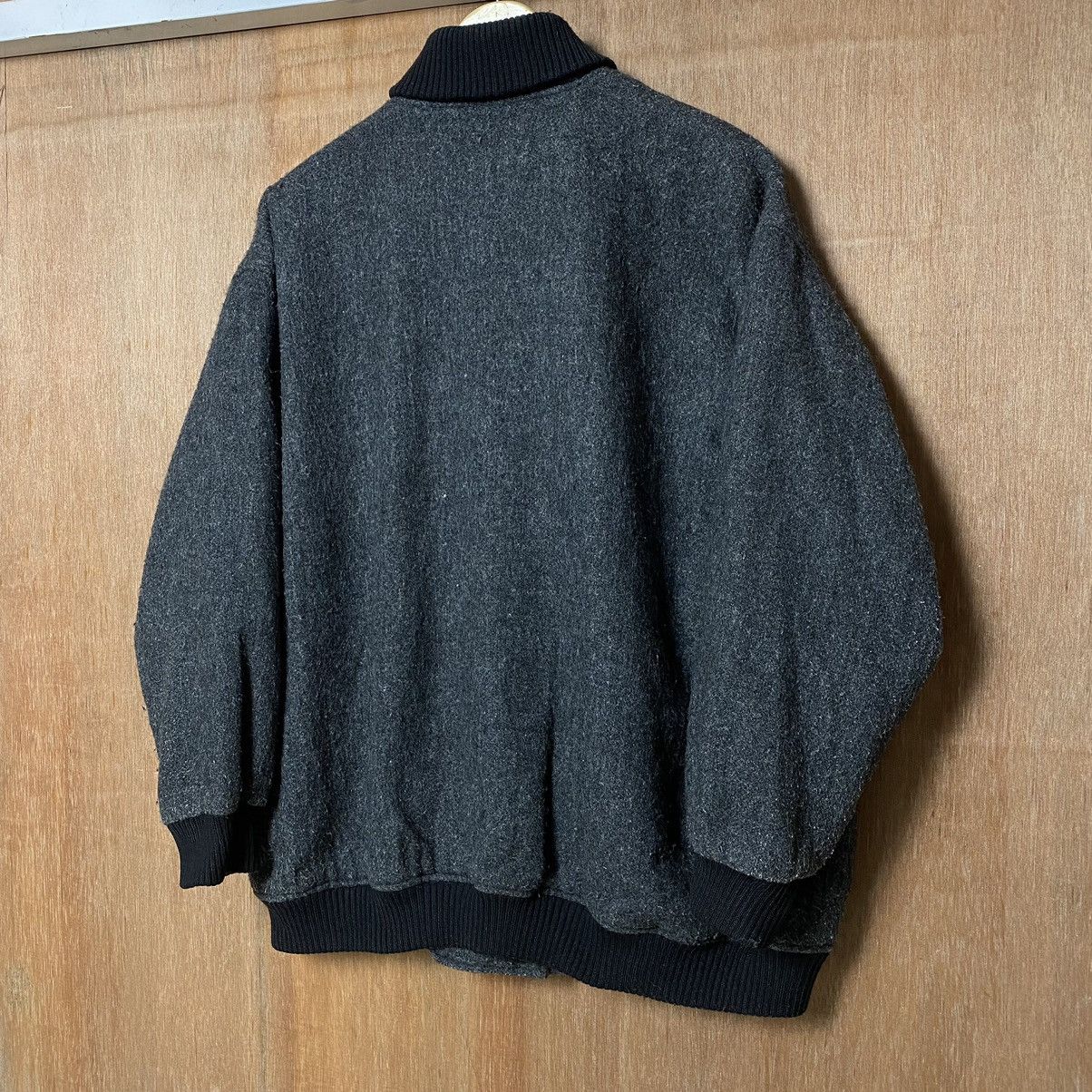 Designer × Japanese Brand Java Wool Jackets Unique Collar Size US L / EU 52-54 / 3 - 4 Thumbnail