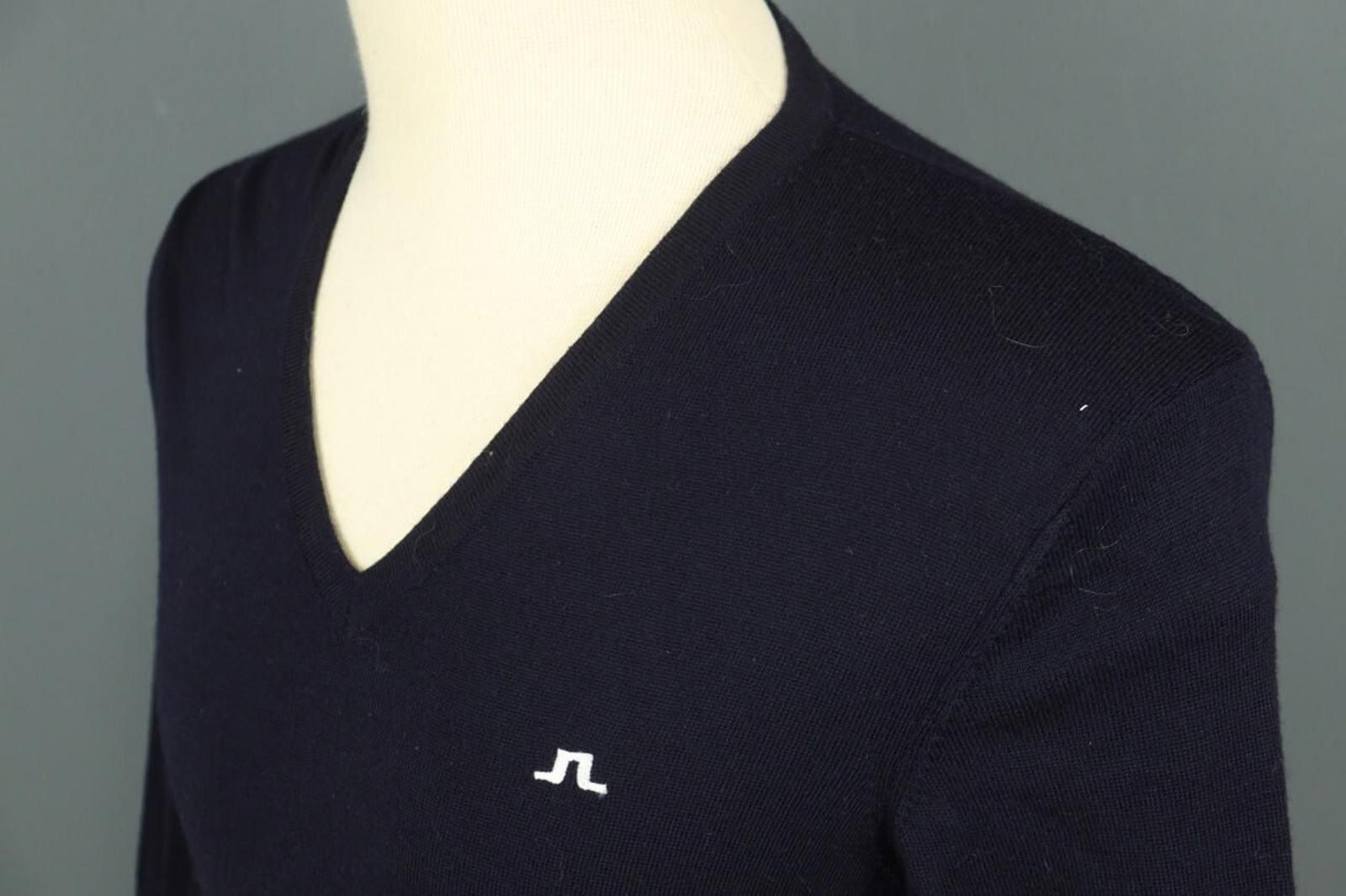 J.Lindeberg J.Lindeberg Black Merino Wool Tight Knit Sweater Size L Size US L / EU 52-54 / 3 - 7 Thumbnail