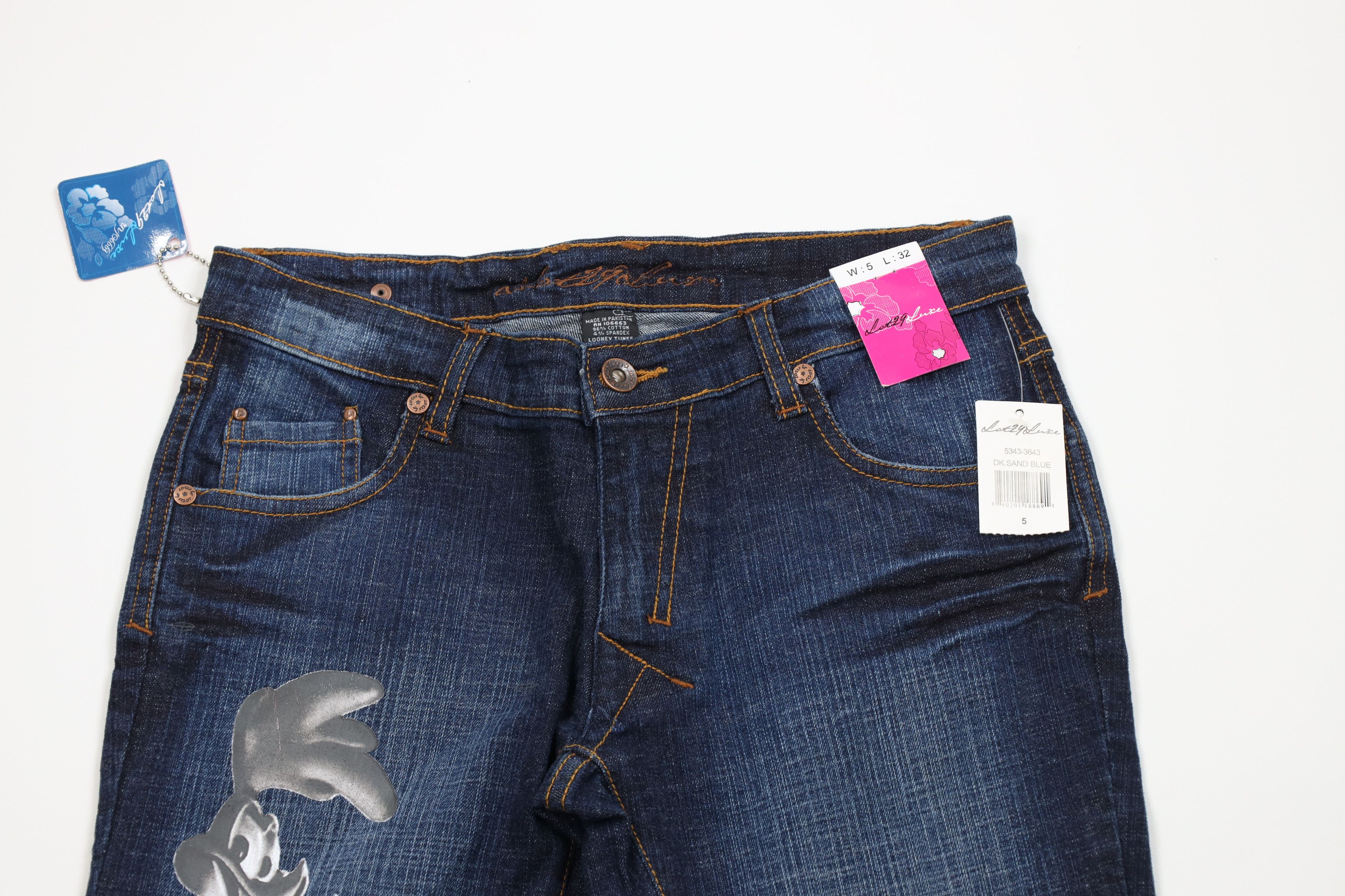 Vintage Deadstock Vintage Y2K Lot 29 Road Runner Flared Jeans Size 27" / US 4 / IT 40 - 2 Thumbnail