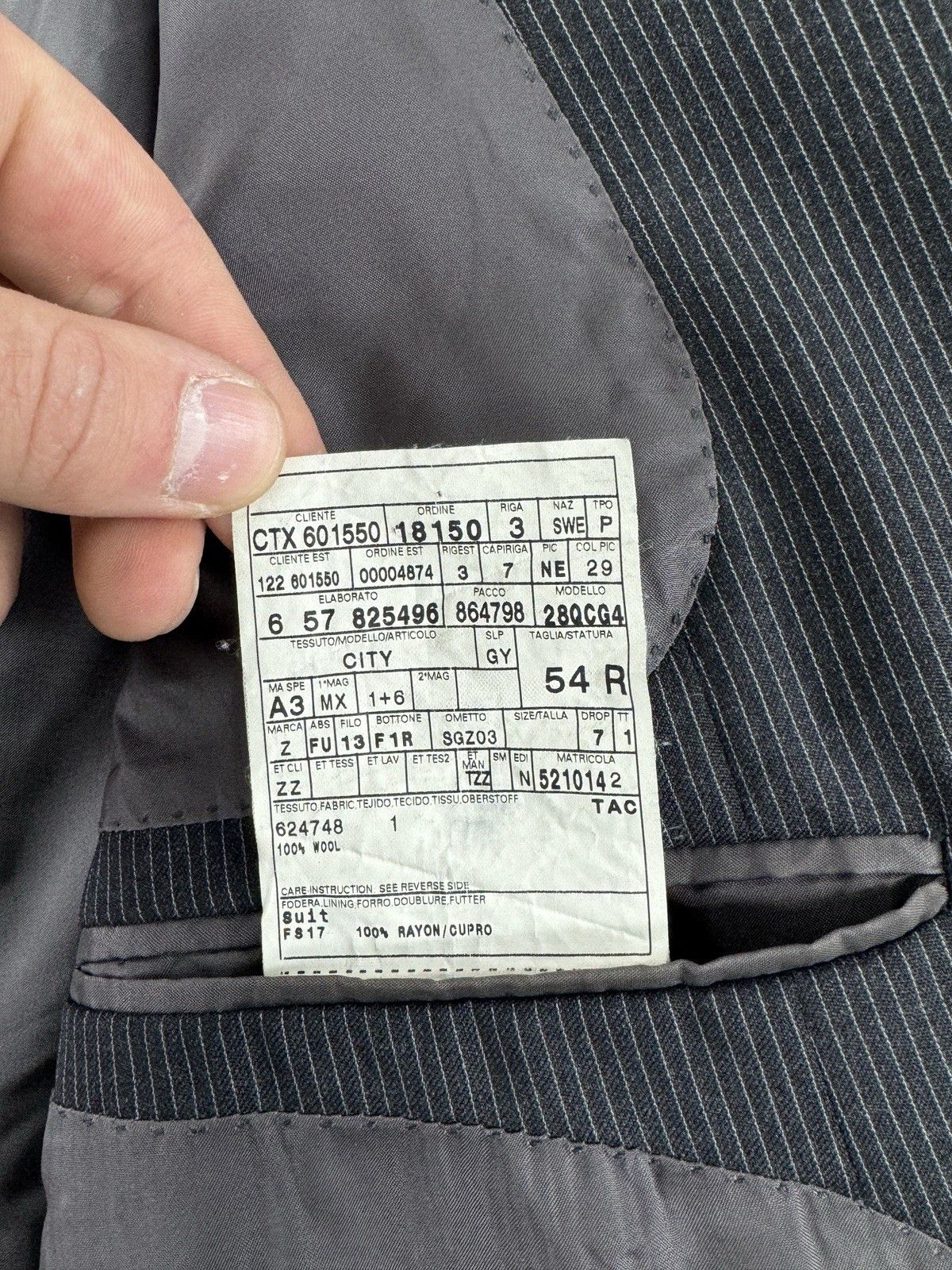 Ermenegildo Zegna Ermenegildo Zegna Wool Blazer Jacket Size IT 54R / US 44R Size 44R - 7 Thumbnail