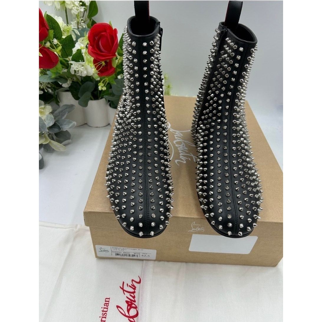 Christian Louboutin Christian Louboutin SPIKEASY leather ankle boots size 42.5 Size US 9.5 / EU 42-43 - 3 Thumbnail