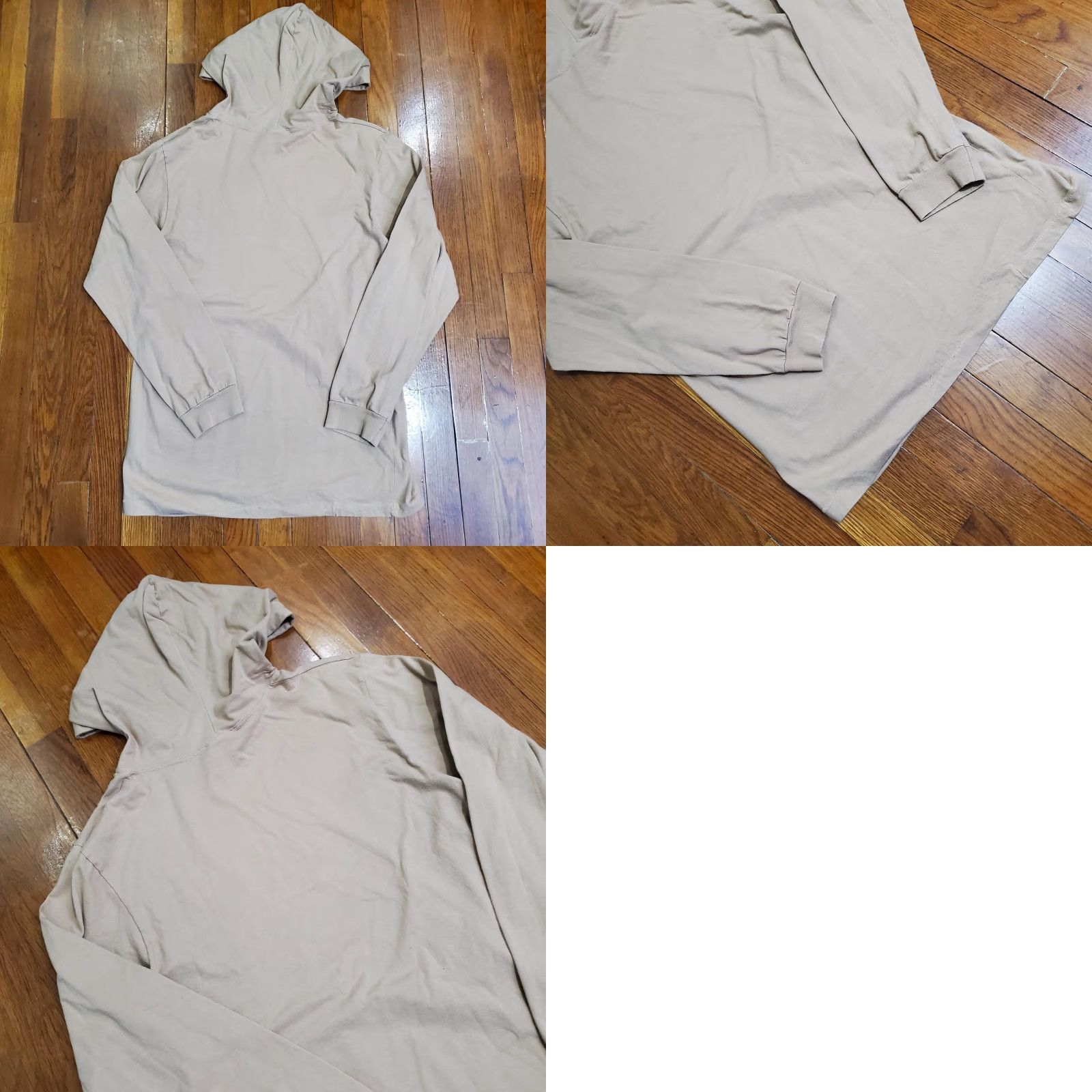 Logo 7 VINTAGE Stussy Hoodie Mens M Beige Lightweight Pullover Long Sleeve Logo Shirt Size US M / EU 48-50 / 2 - 9 Thumbnail
