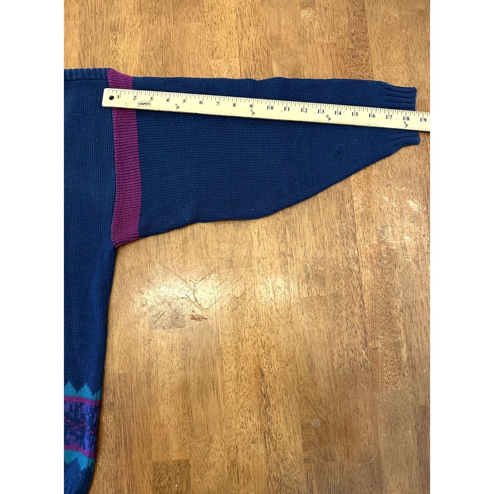 Vintage VINTAGE 90s Golfer Knit Sweater XL Blue Wool Graphic Crew Neck Casual Mens Size US XL / EU 56 / 4 - 7 Thumbnail