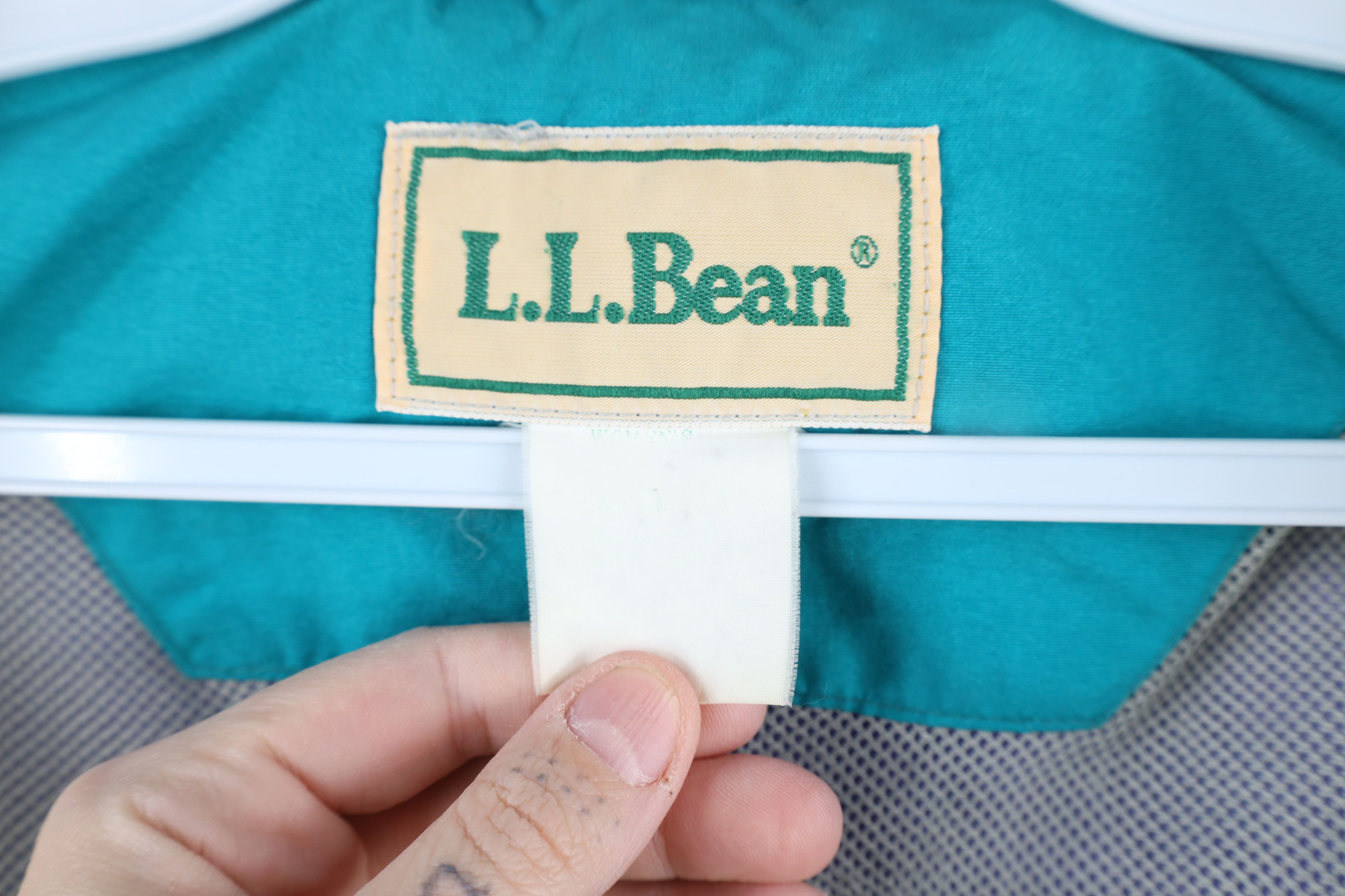 L.L. Bean × Vintage Vintage 90s LL Bean Waterproof Full Zip Rain Jacket Purple Size US M / EU 48-50 / 2 - 10 Thumbnail
