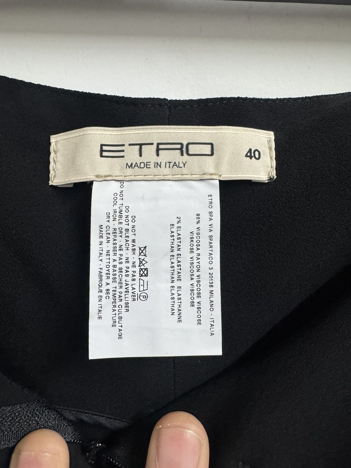 Etro Etro Women’s High-Waisted Belted Wide-Leg Trousers – IT 40 Size 27" / US 4 / IT 40 - 4 Thumbnail