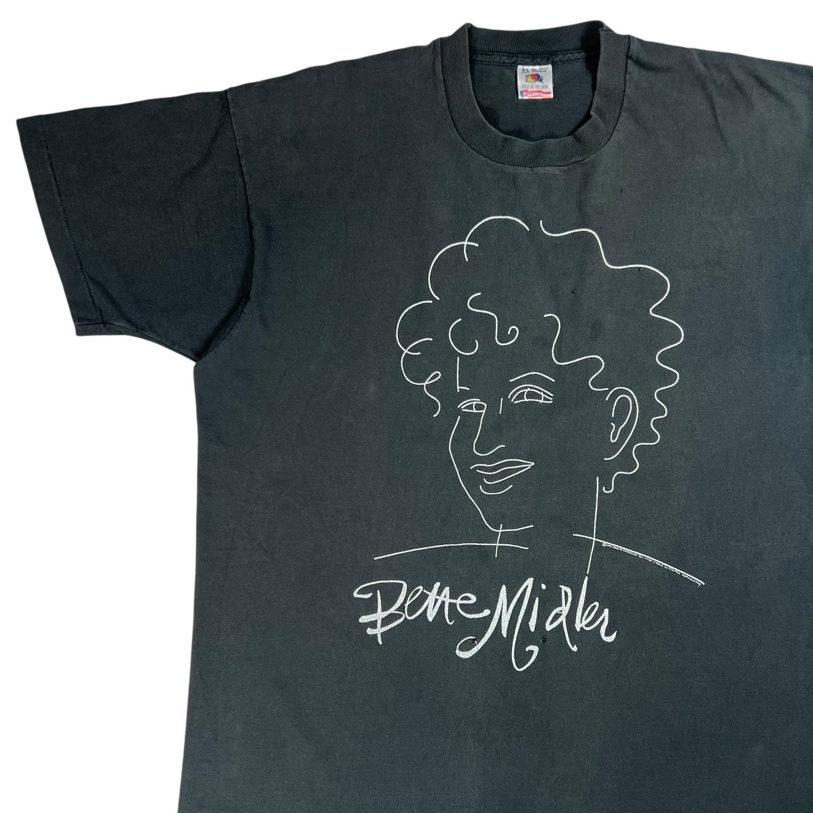 Fruit Of The Loom × Vintage Vintage 1993 Bette Midler illustration faded tee (XL) Size US XL / EU 56 / 4 - 4 Thumbnail