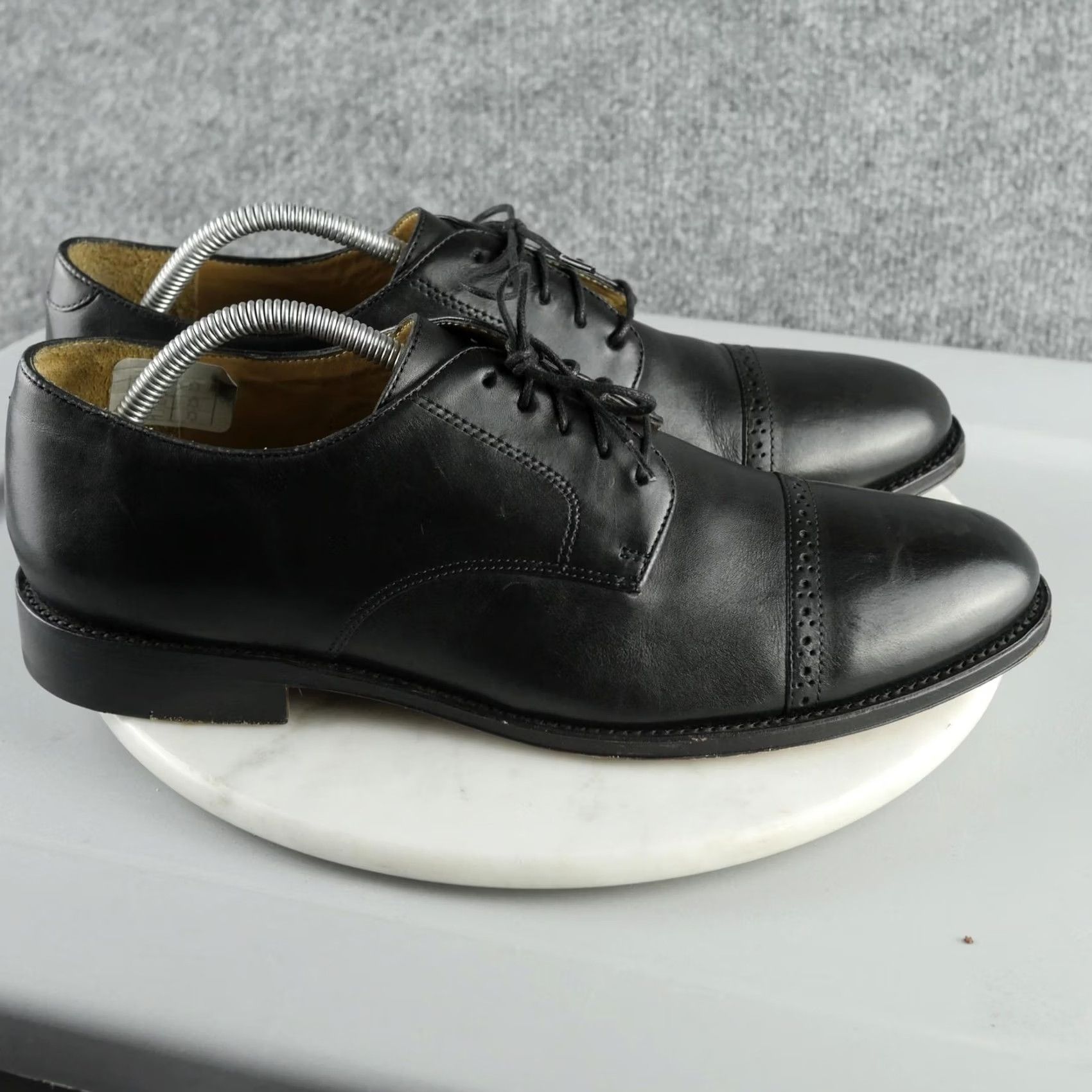 Brooks Brothers Brooks Brothers Shoes Mens 11 D Black Leather Cap Toe Dress Oxford 5229 Size ONE SIZE - 2 Thumbnail