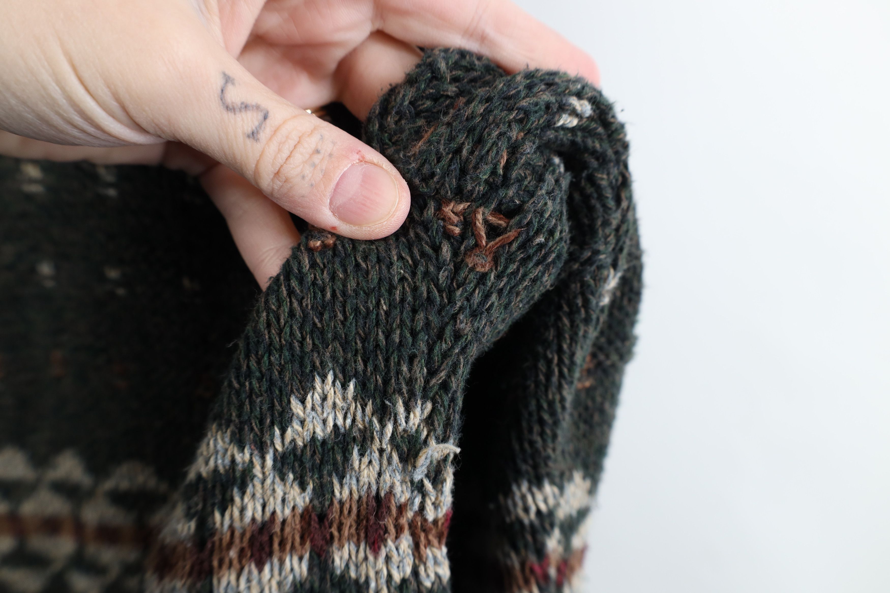 Vintage Vintage 90s Streetwear Fair Isle Knit Crewneck Sweater USA Size L / US 10 / IT 46 - 5 Thumbnail