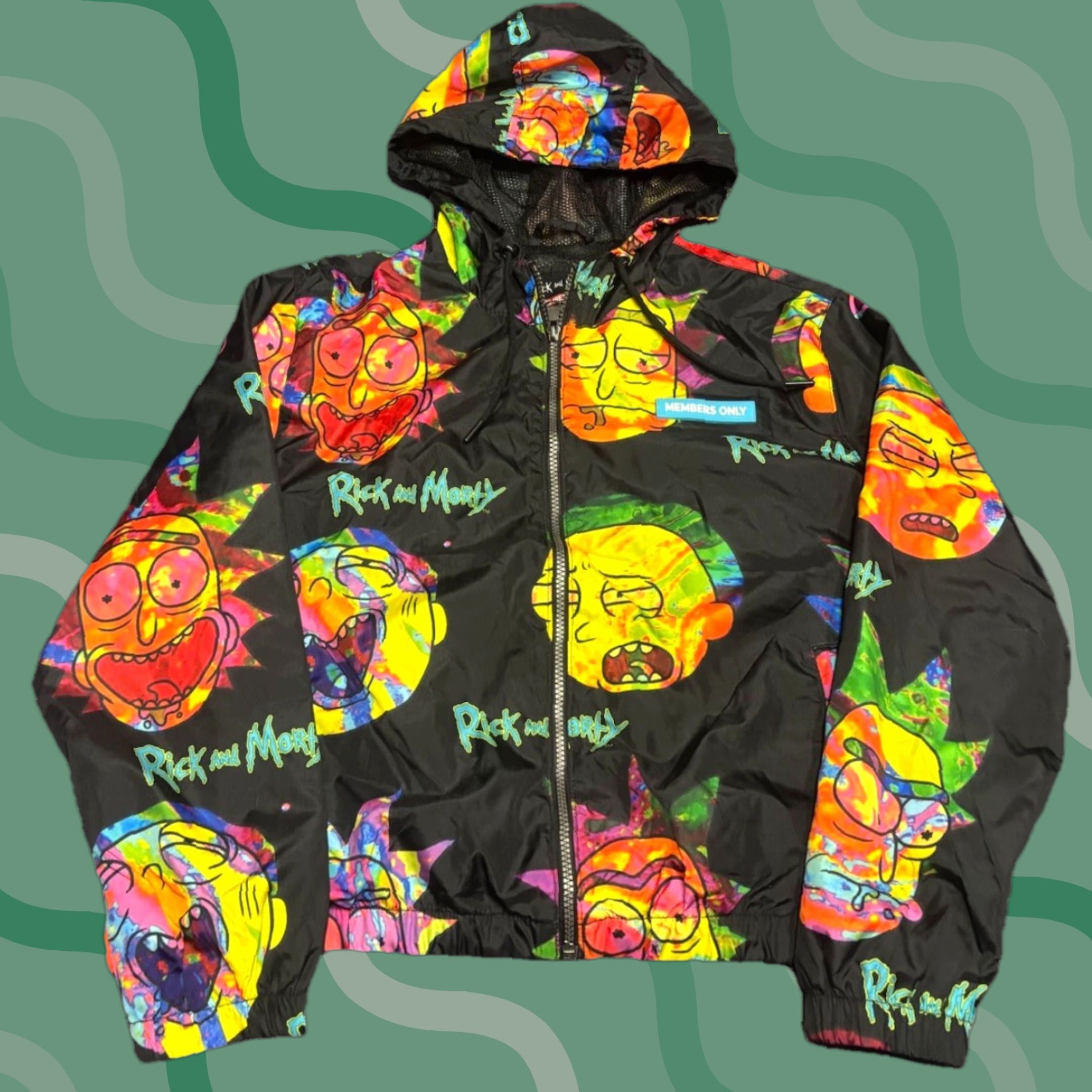 Members Only Rick And Morty Members Only Jacket Unisex M Graphic Full Zip Lined Bomber Size US M / EU 48-50 / 2 - 1 Thumbnail