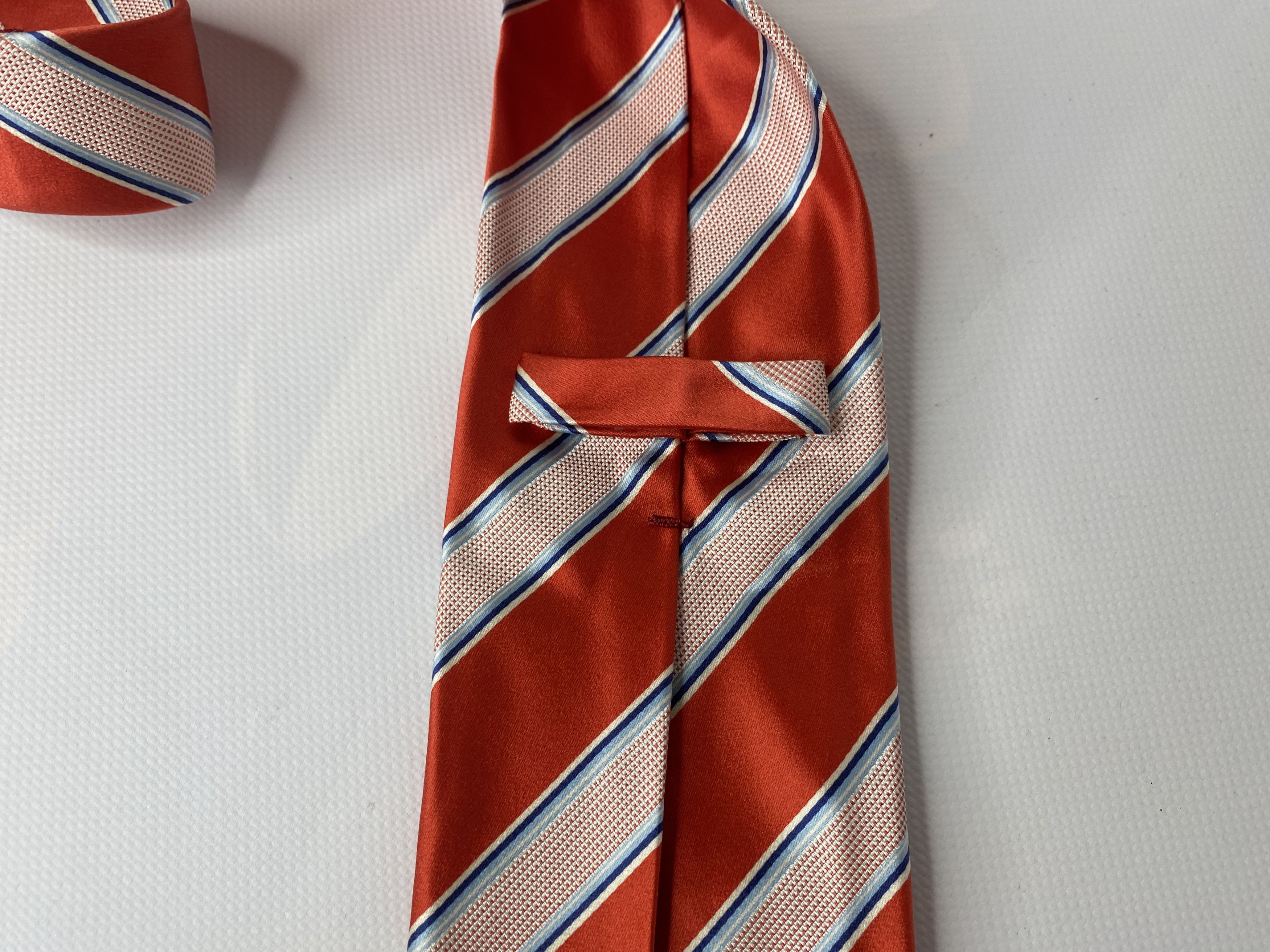 Kith VINTAGE KITON NAPOLI SILK TIE GEOMETRIC RED MADE IN ITALY Size ONE SIZE - 3 Thumbnail