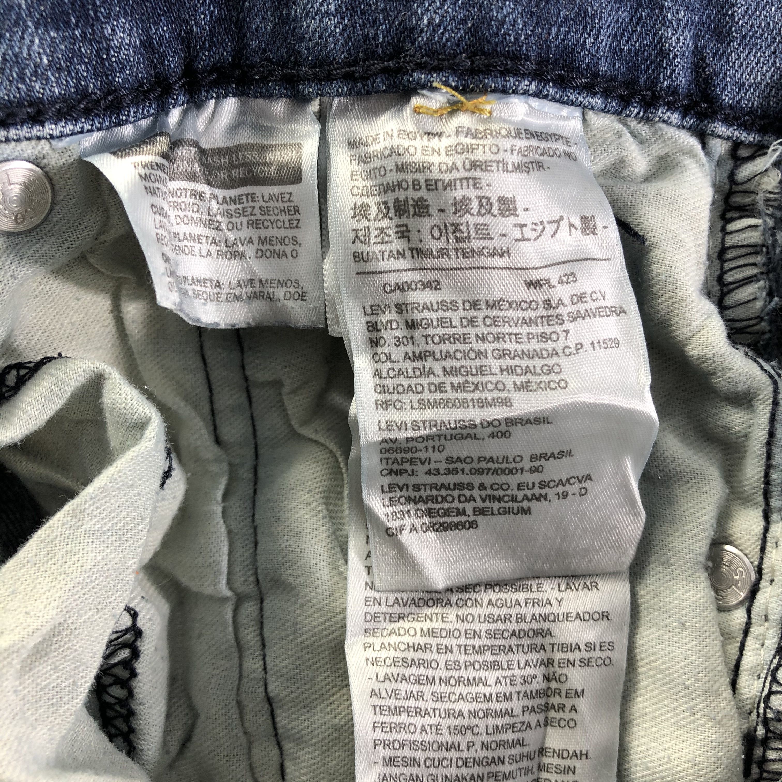 Levi's Vintage Blue Wash Levis 512 Jeans-J4148 Size US 28 / EU 44 - 10 Thumbnail