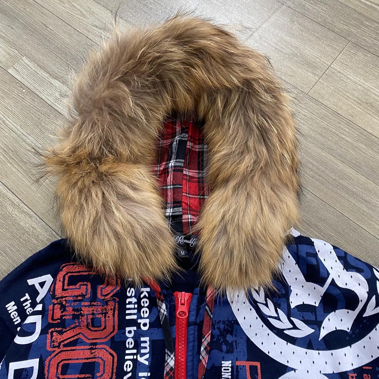 Japanese Brand 2000s Original Remakgear Fur Zip Hoodie Poem Goa Lgb Style Size US M / EU 48-50 / 2 - 5 Thumbnail