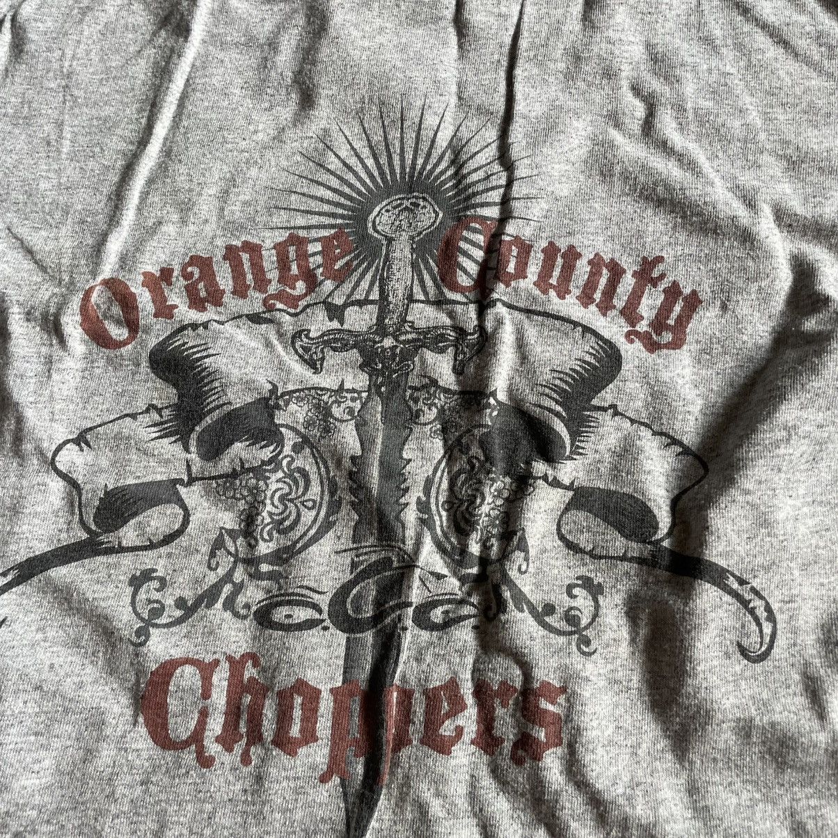 Affliction Vintage 90s Orange County Choppers Flame Longsleeve shirt te Size US L / EU 52-54 / 3 - 2 Thumbnail