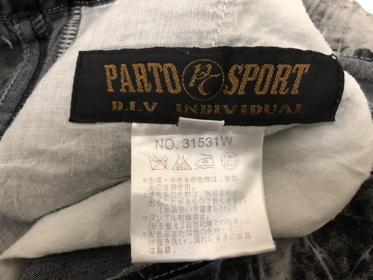 Japanese Brand × Vintage 🇯🇵 PARTO D.I.V BAGGY WIDE LEG ACIDWASH EMBROIDERED STATEMENT Size US 35 - 13 Thumbnail