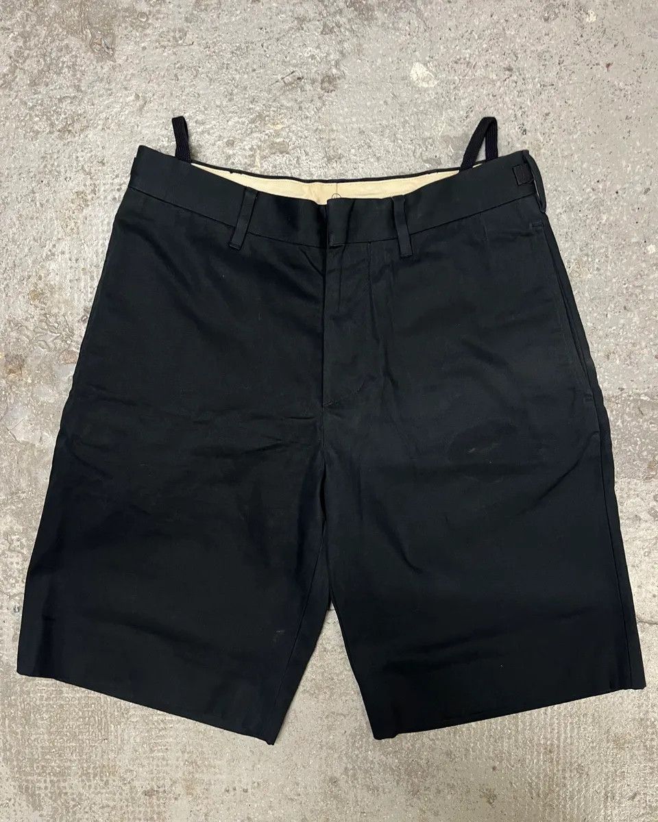 Helmut Lang 2000s Helmut Lang Strapped Waistband Navy Shorts Size US 39 - 1 Thumbnail