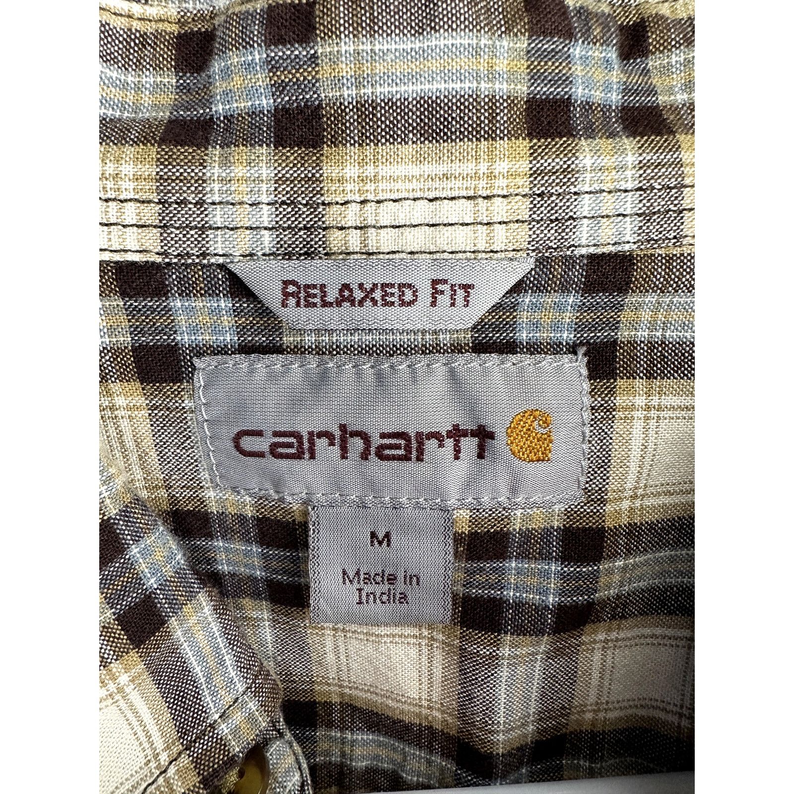 Carhartt Carhartt Plaid Relaxed Fit Button Down Work Shirt Gray M Size US M / EU 48-50 / 2 - 3 Thumbnail