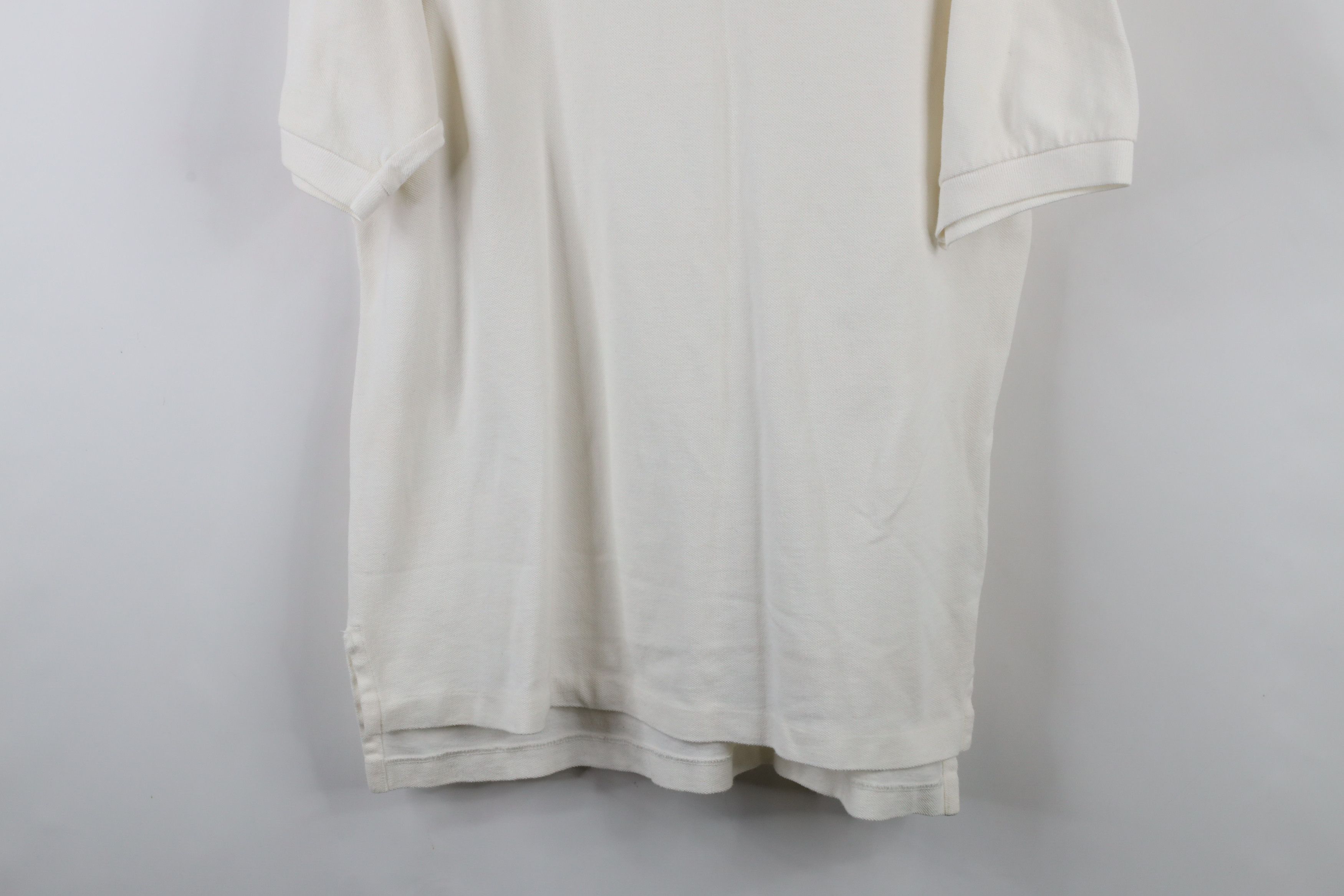 Ralph Lauren × Vintage Vintage 90s Ralph Lauren Short Sleeve Polo Shirt White Size US L / EU 52-54 / 3 - 3 Thumbnail